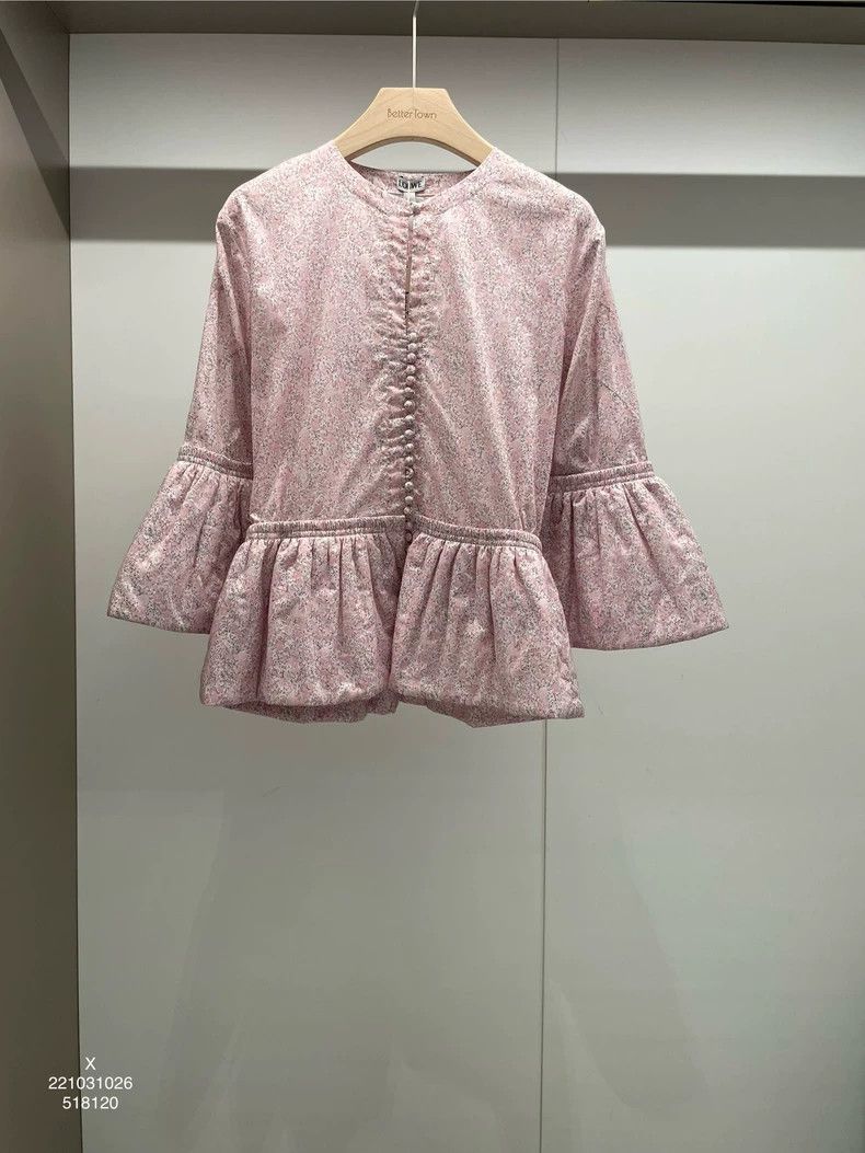 Loewe Loewe Pink Floral Cotton Jacket - dmc Size US M / EU 48-50 / 2 - 1 Thumbnail