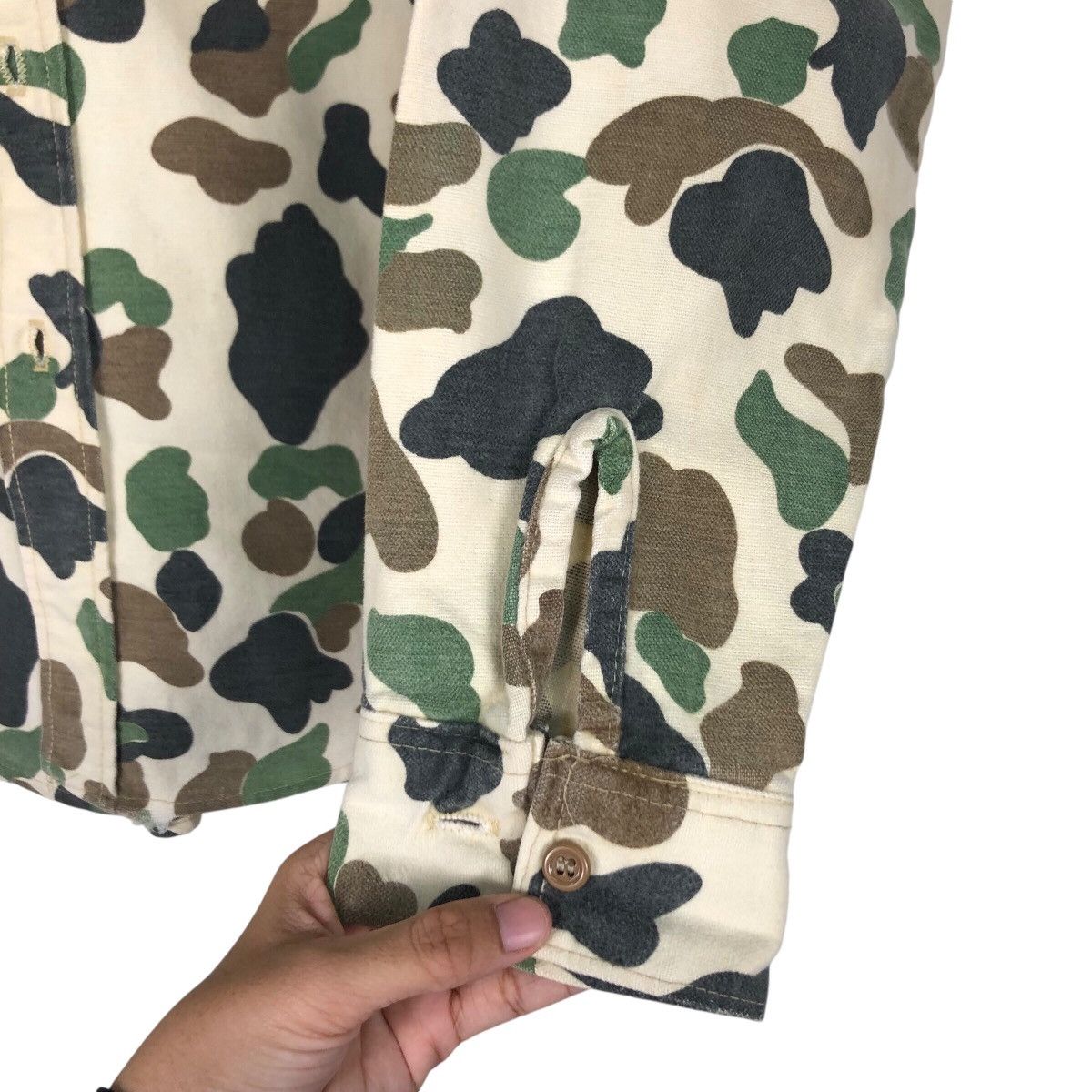 Japanese Brand Bape Style Button Up Oxford Shirt Medium Size US M / EU 48-50 / 2 - 13 Thumbnail