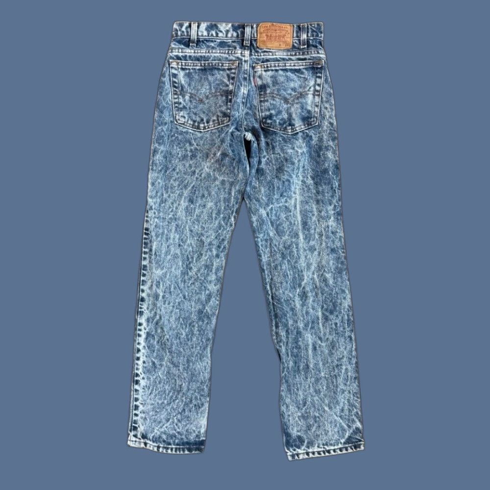 Levi's VINTAGE Levi’s 90s Acid Wash Denim Jeans 26x30 Made In USA 506-0209 Men Regular Straight Jeans Blue 80s 90s Size US 26 / EU 42 - 1 Thumbnail