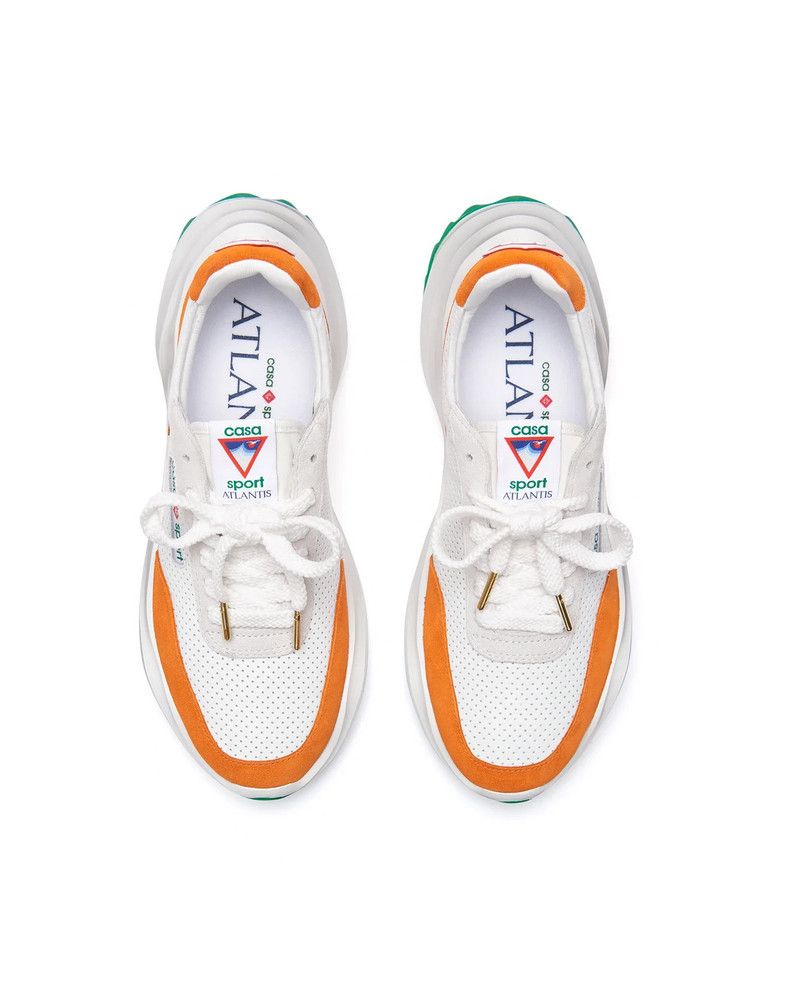 Casablanca o1mle0326 Atlantis Sneaker in White/Orange Size US 8.5 / EU 41-42 - 4 Thumbnail