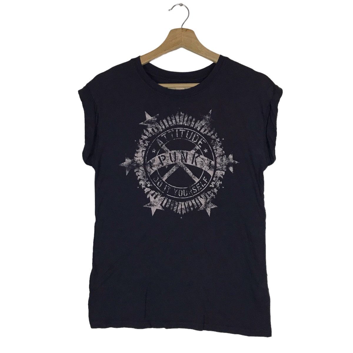 Zara Zara Trafaluc Punk Gothic Tee Shirt Size S / US 4 / IT 40 - 1 Thumbnail