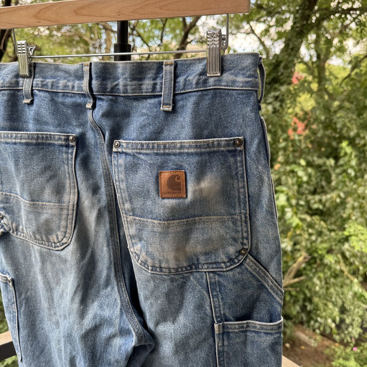 Vintage Carhartt Double Knee Thrashed Faded Distressed ERD Grunge Size US 32 / EU 48 - 6 Thumbnail