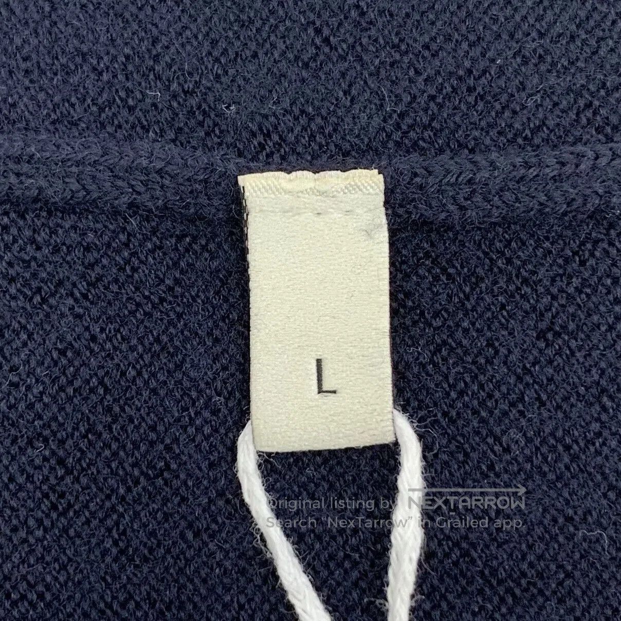 Gucci Gucci Dark Blue Striped Trim Crewneck Sweater. Size US L / EU 52-54 / 3 - 6 Thumbnail