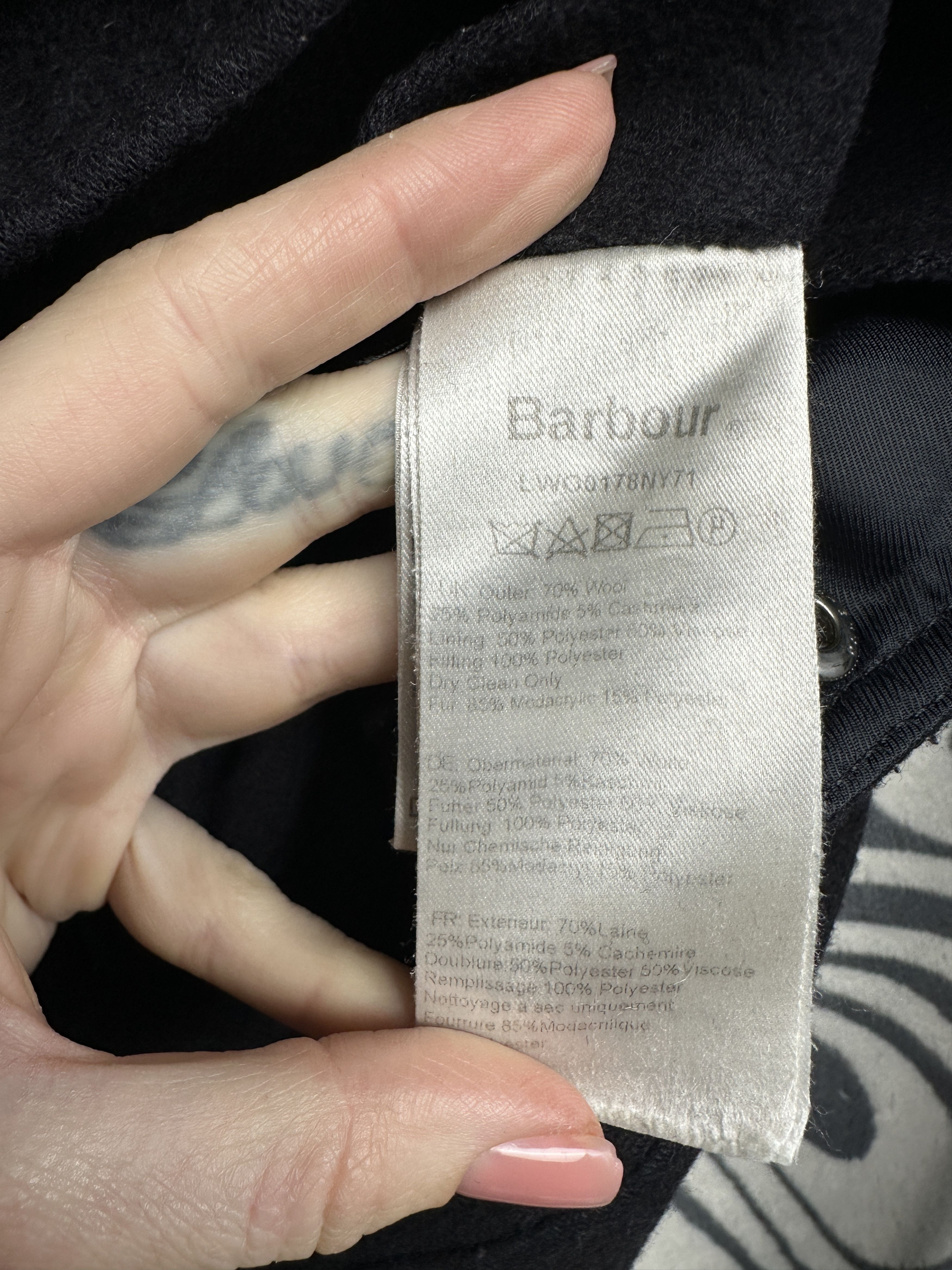 Barbour Barbour Womens Wool Coat Jacket Size S / US 4 / IT 40 - 7 Thumbnail