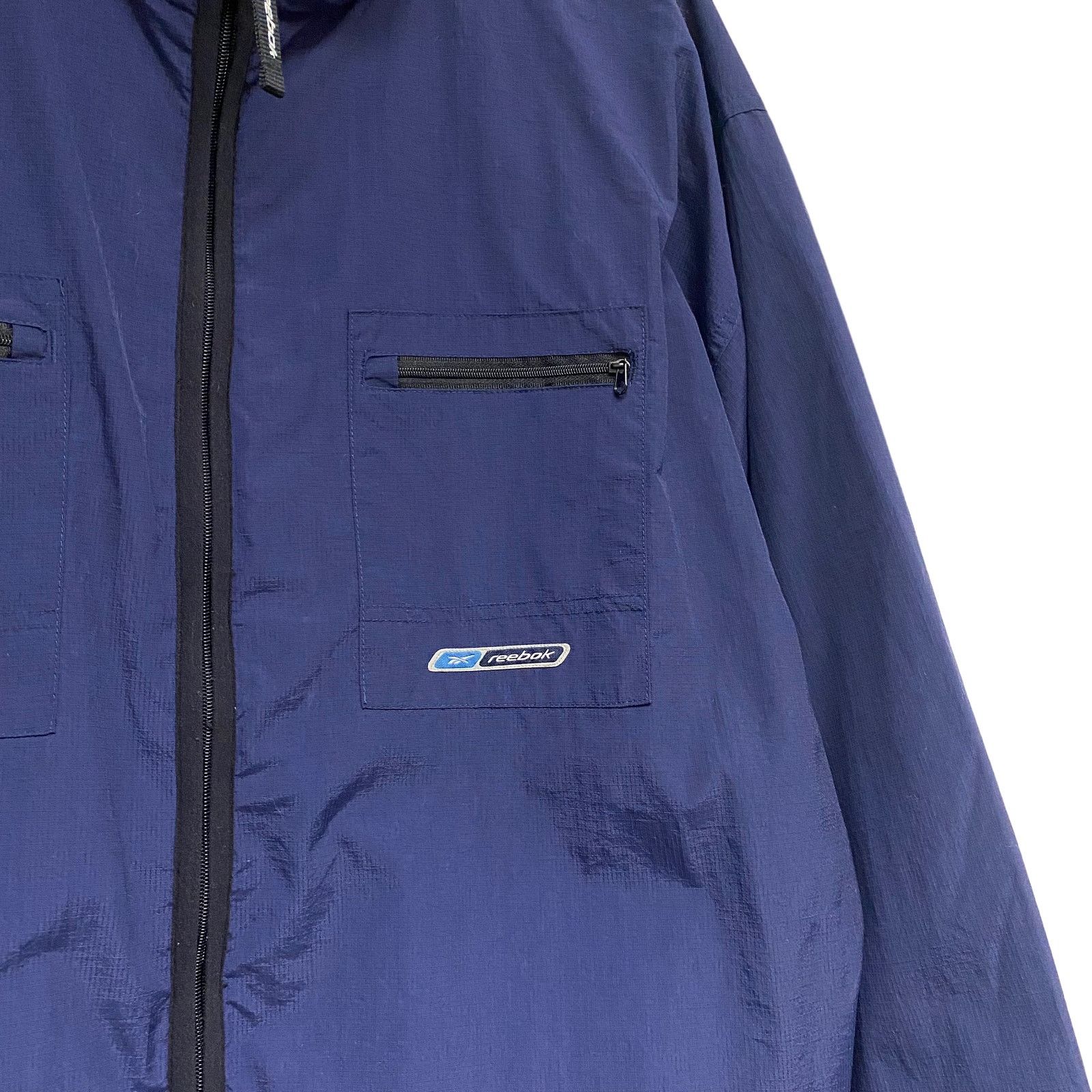 Reebok Vintage Reebok Mens Size XL Blue Zip Windbreaker Jacket Size US XL / EU 56 / 4 - 7 Thumbnail