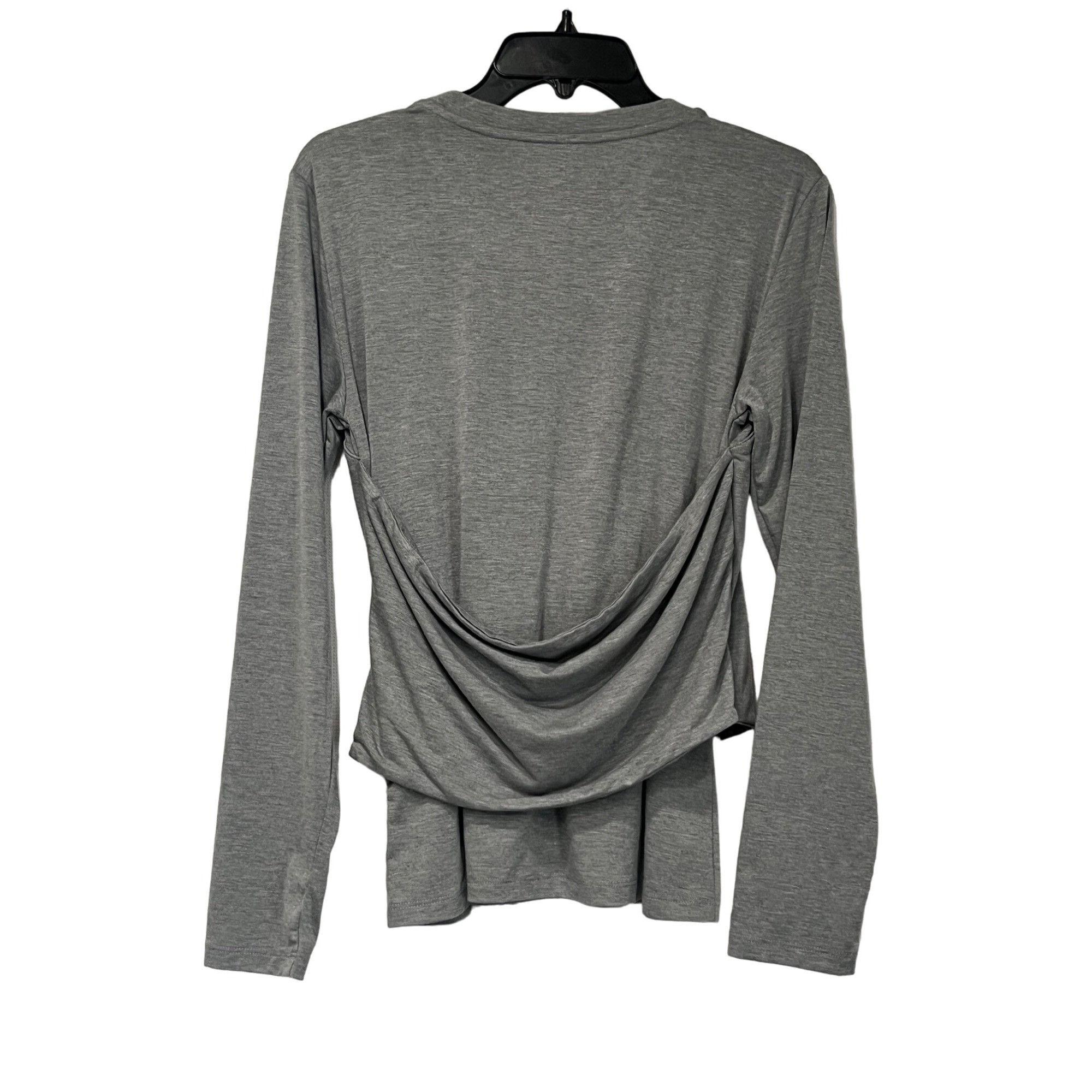 Other Vero Moda Nelly Ruched Knit Top, Heather Gray, Sz. L Size L / US 10 / IT 46 - 11 Thumbnail