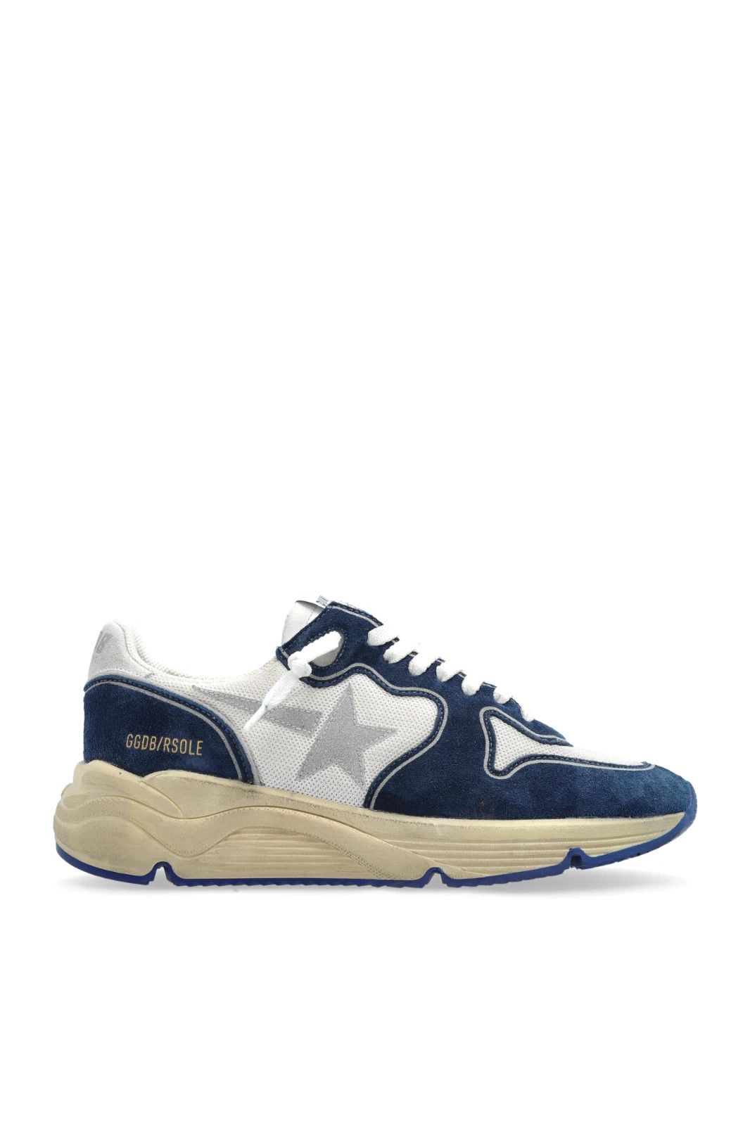 GOLDEN GOOSE Running Sole Women's Wht/Blu Sneakers New