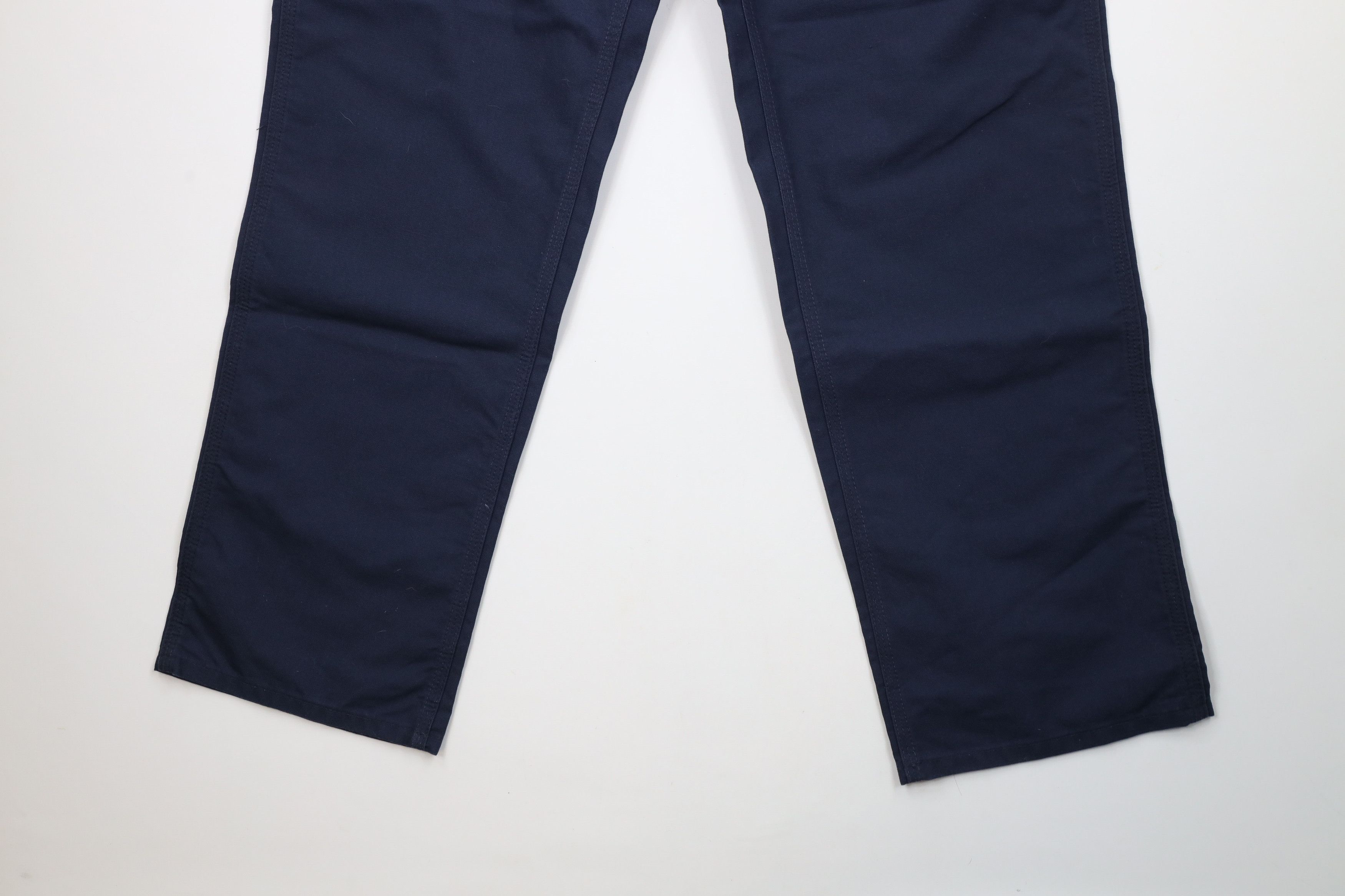 Carhartt × Vintage Deadstock Vintage Y2K Carhartt Canvas Dungaree Pants Blue Size US 38 / EU 54 - 4 Thumbnail
