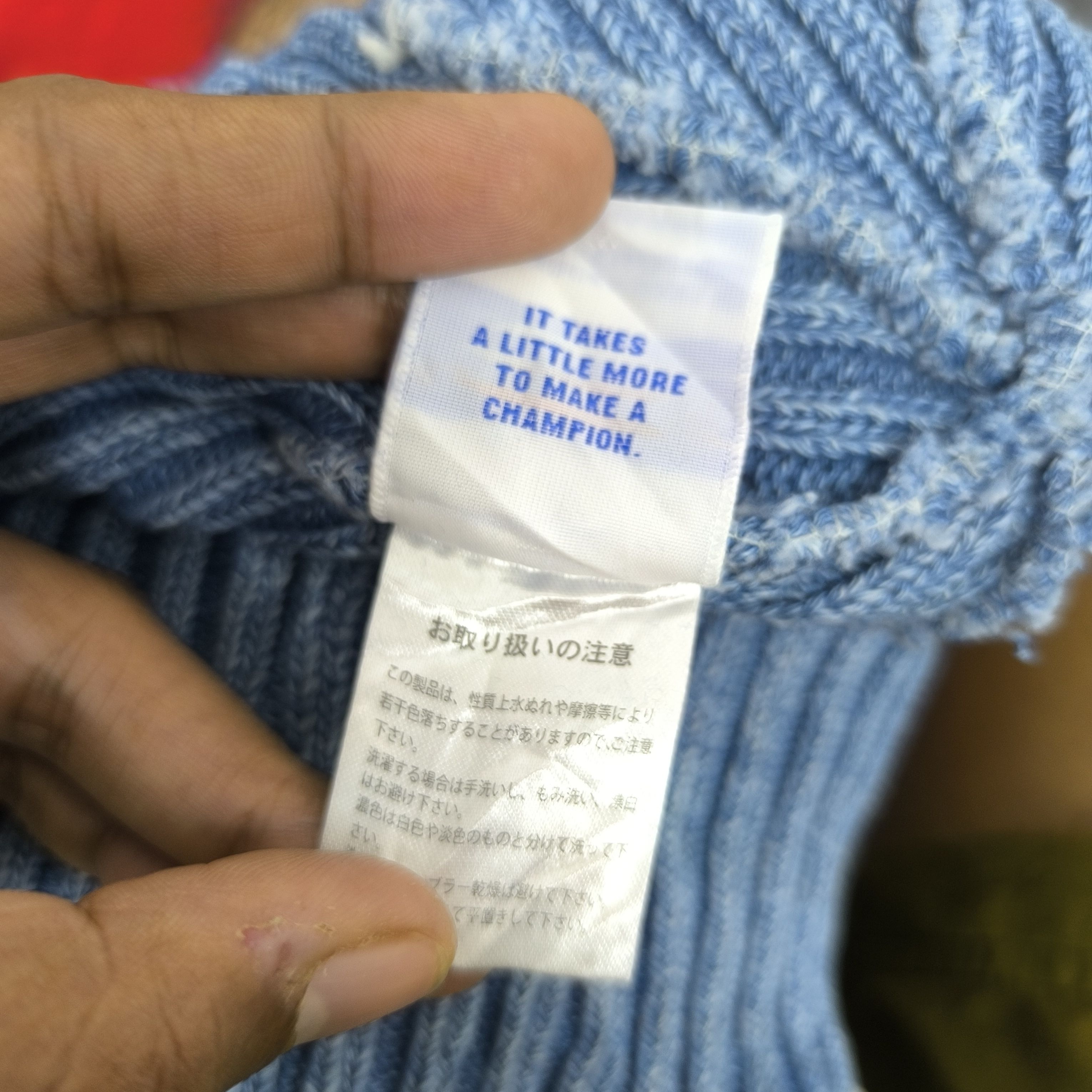 Champion ✨Champion logo indigo washed beanie hat Size ONE SIZE - 4 Thumbnail