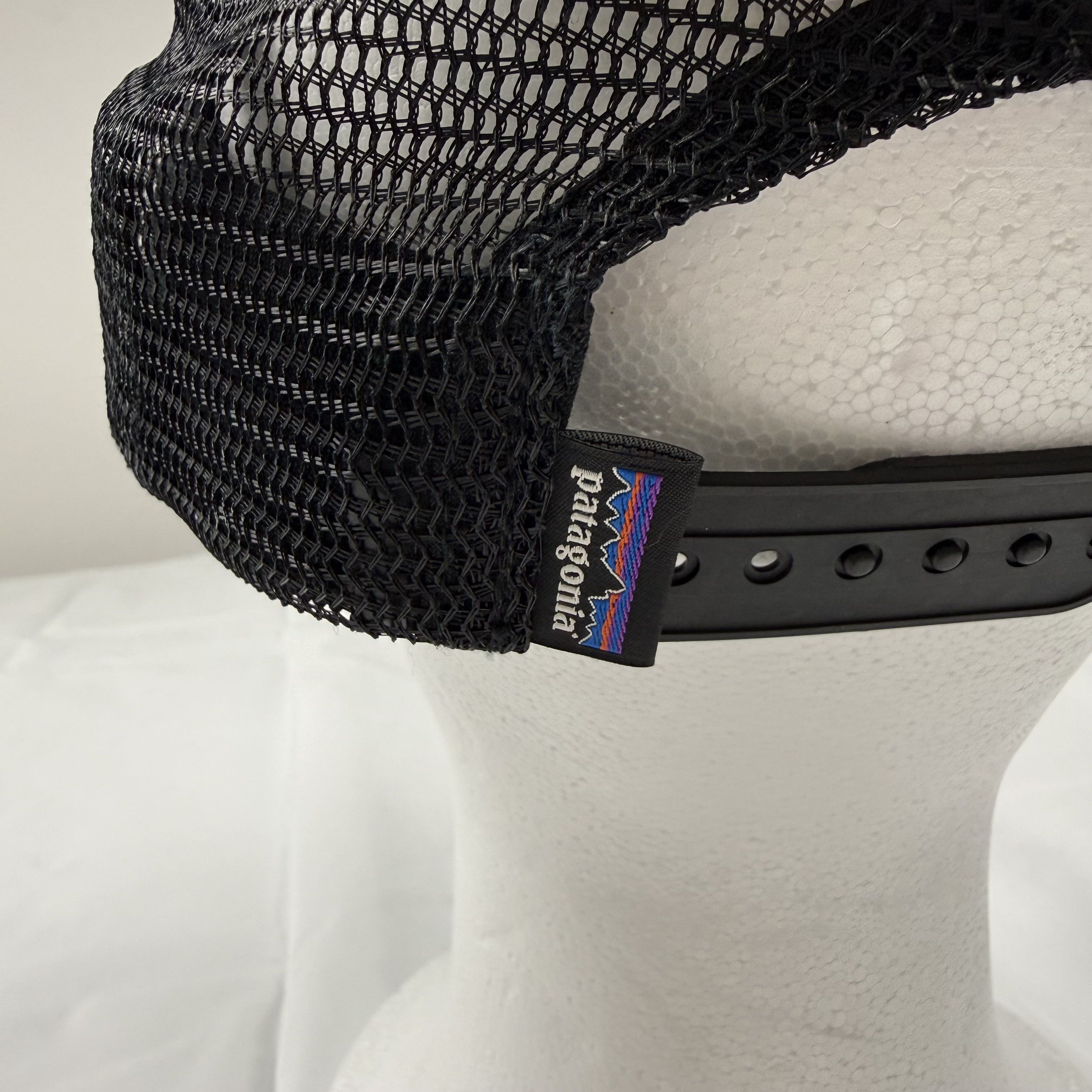 Patagonia Patagonia Fitz Roy Trout Trucker Hat Black Mesh Snapback Cap Size ONE SIZE - 5 Thumbnail