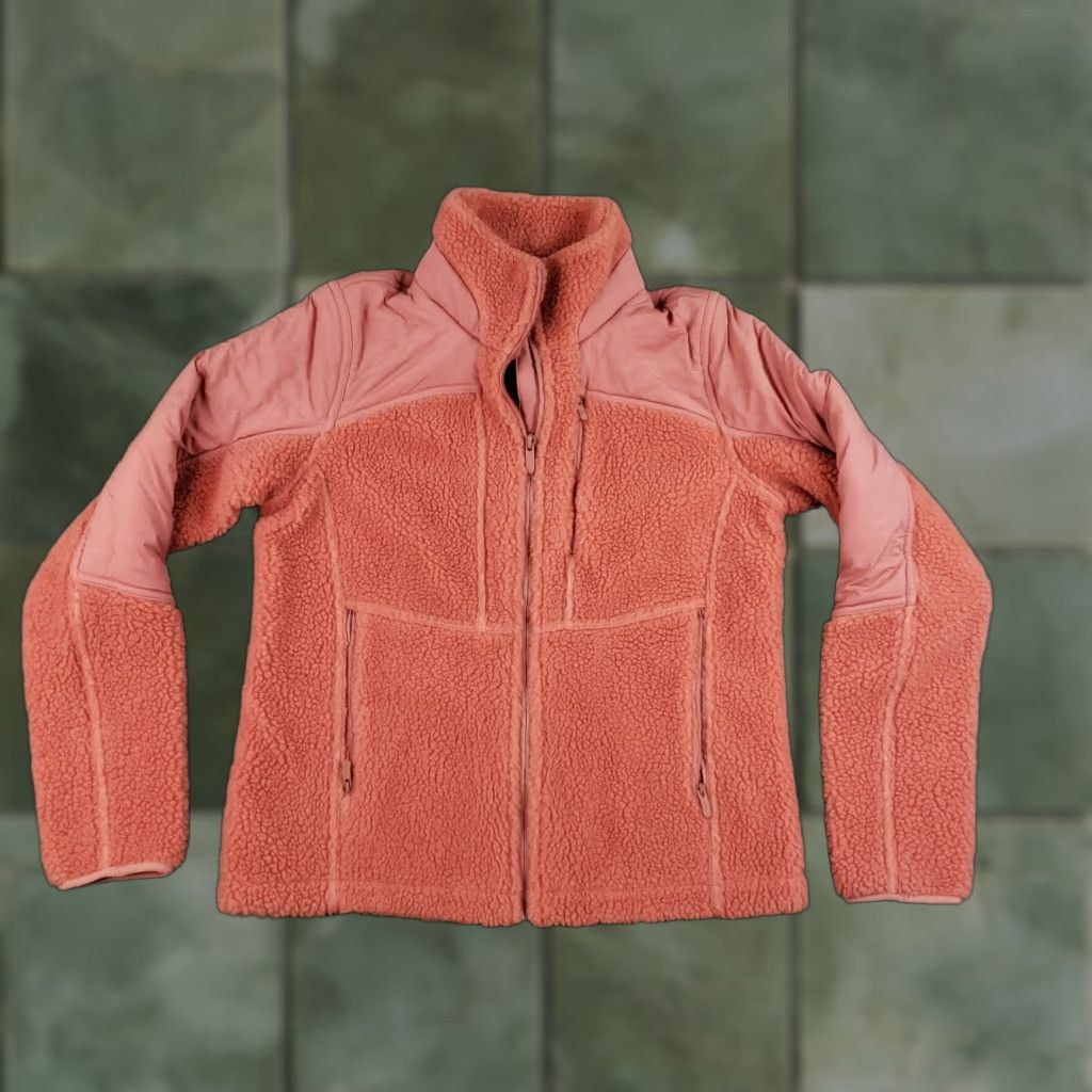 Lululemon Jacket Womens Size 4 Pink Textured Fleece Full Zip Pockets W4BPPS