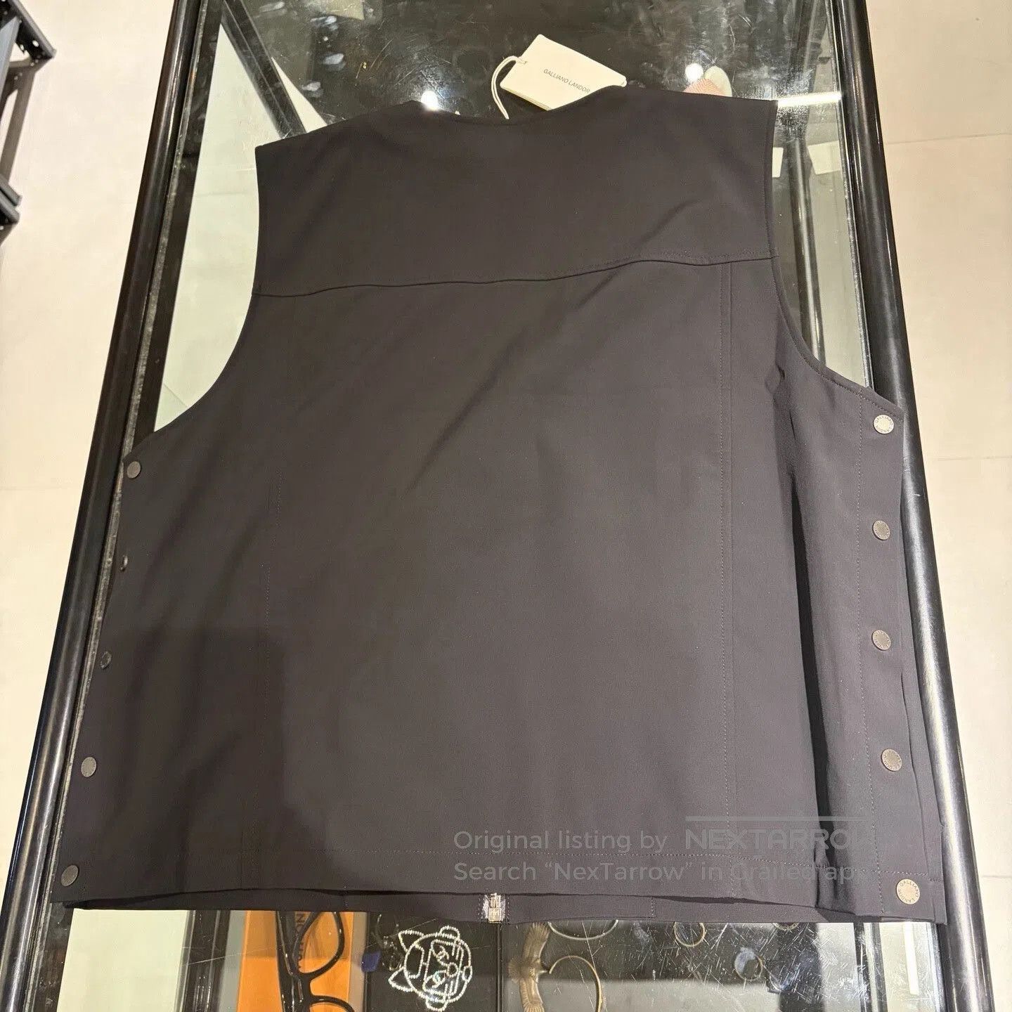 John Galliano Galliano Landor GL Black Multi-Pocket Vest. Size US L / EU 52-54 / 3 - 2 Thumbnail