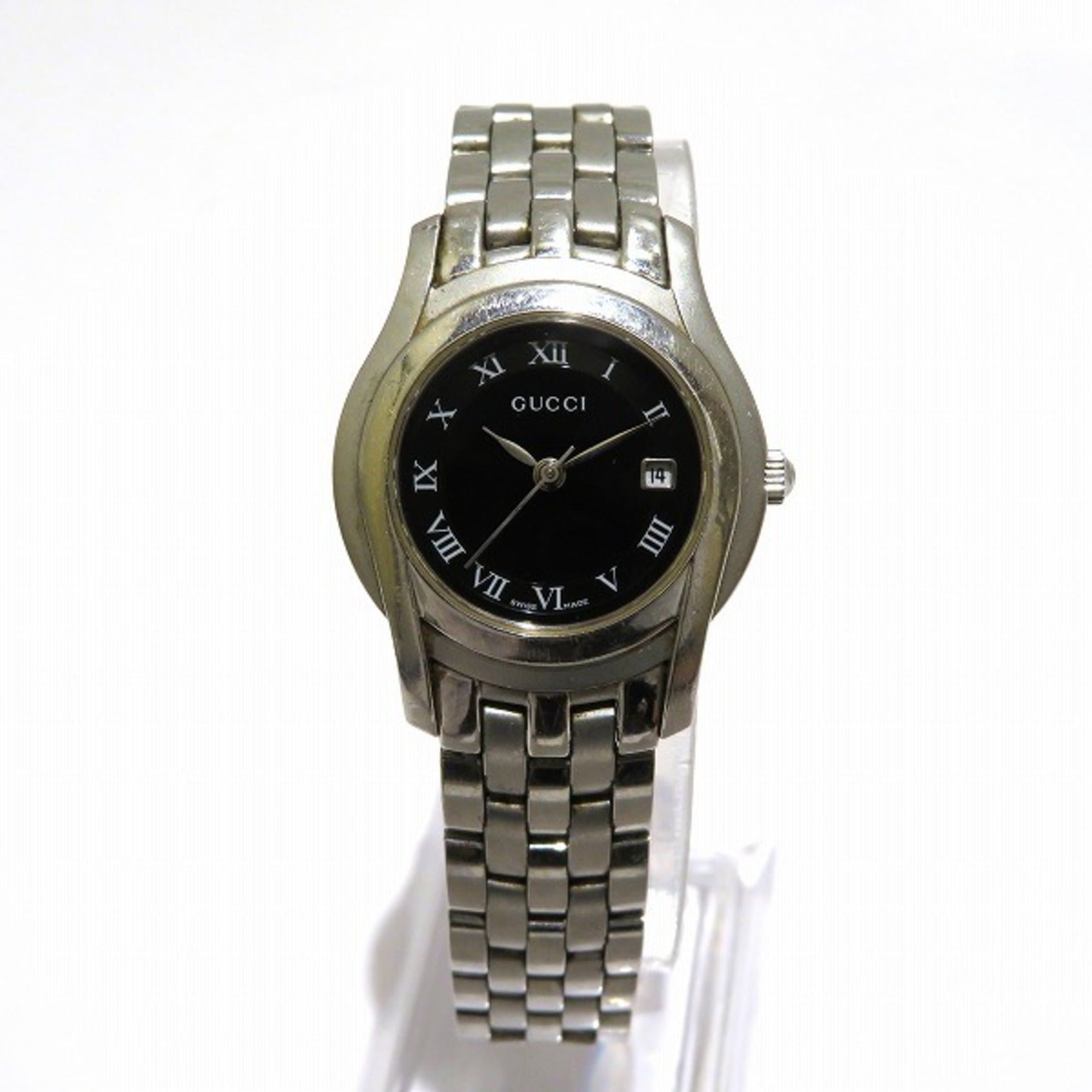 image of Gucci 5500L Quartz Watch Ladies in Silver, Women's