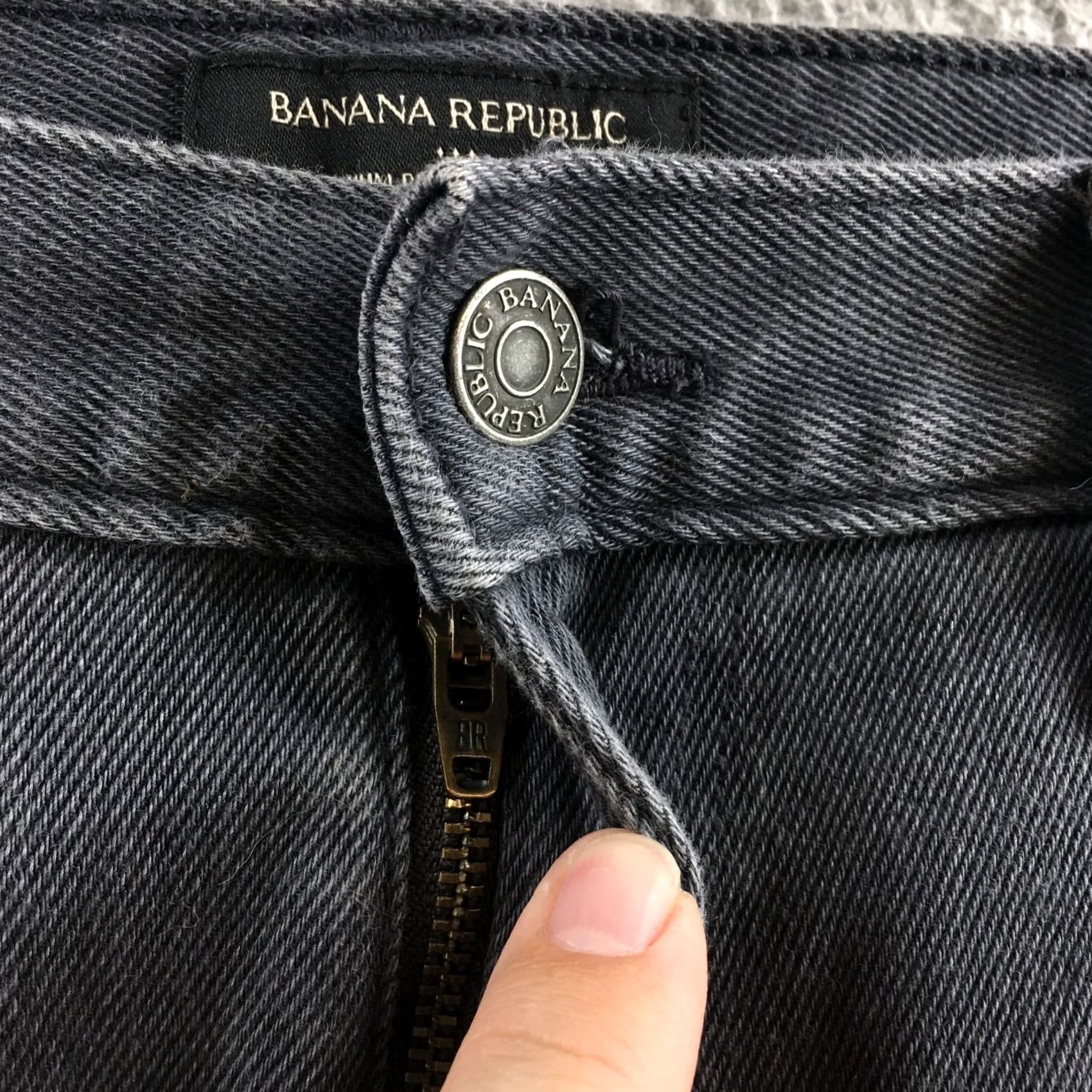 Banana Republic Banana Republic Jeans Mens 36x30 Gray Cotton Blend Straight Premium Performance 5-Pocket Denim 36 Regular Mens Size US 36 / EU 52 - 5 Thumbnail