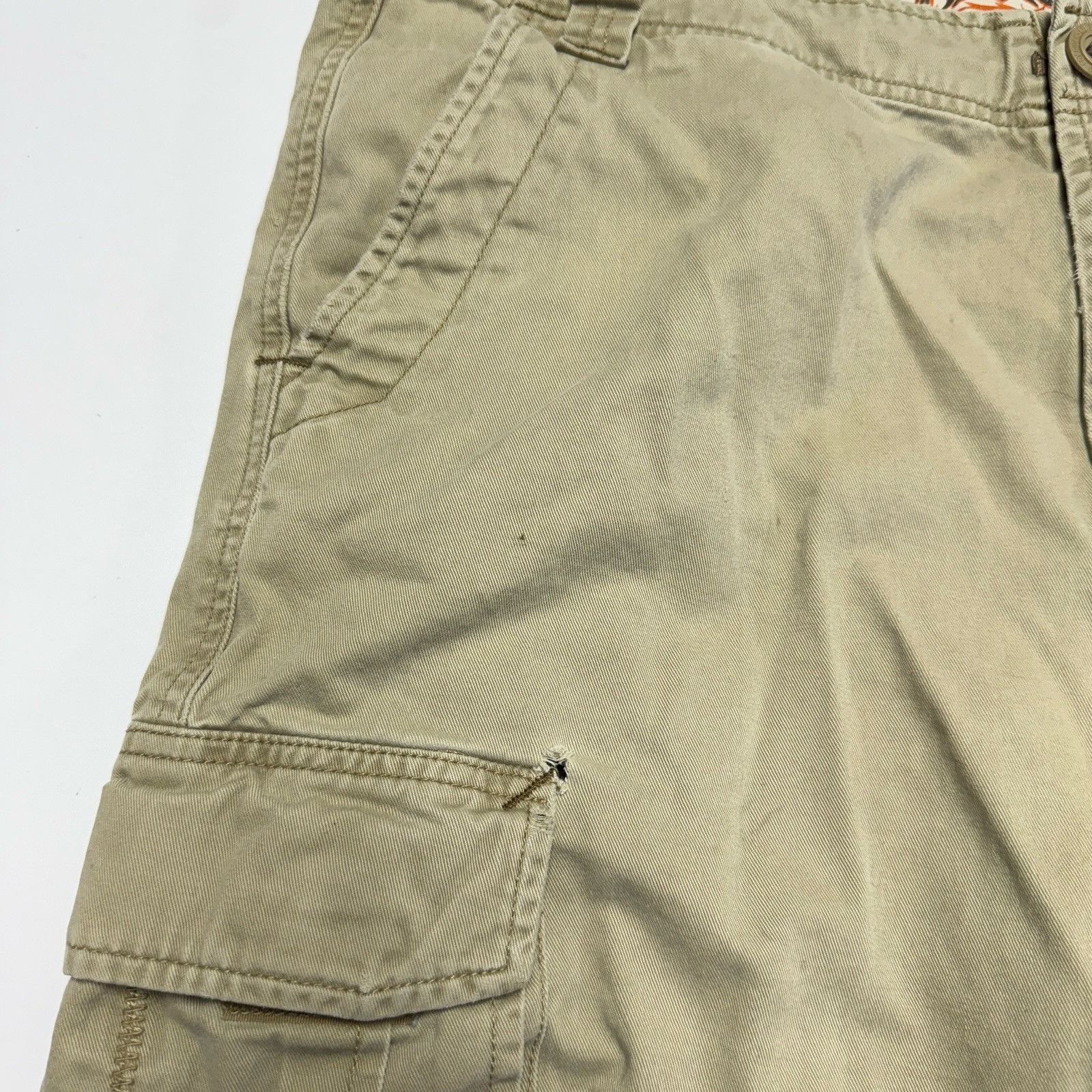 Fox Racing Fox Racing Deluxe Cargo Shorts Mens 36 (37x10) Beige Y2K Size US 36 / EU 52 - 5 Thumbnail