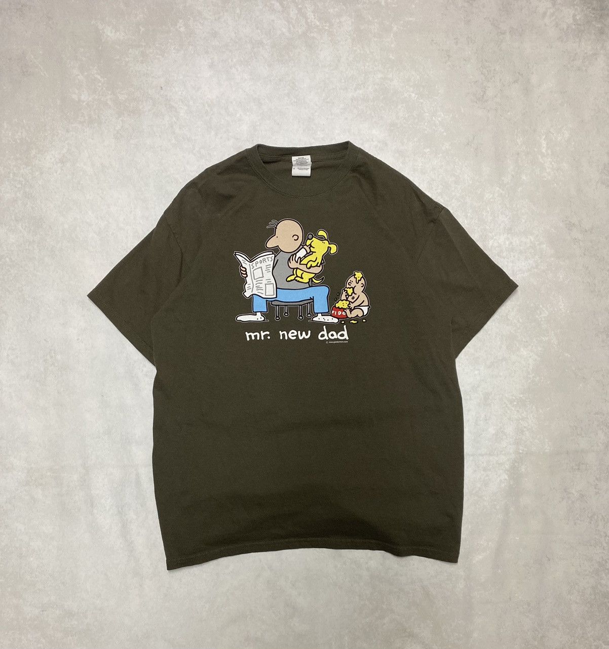 Gildan × Vintage Crazy Vintage Skater Y2K 2000’s Mr. New Dad Humor Tee M Size US M / EU 48-50 / 2 - 1 Thumbnail