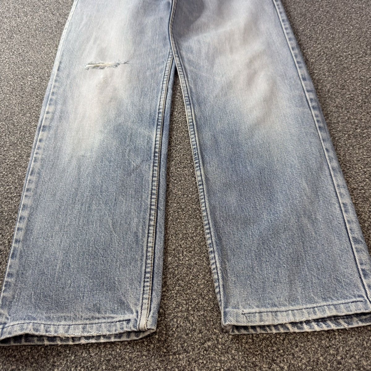 Levi's Vintage Clothing Vintage 80s 503-0217 Light Faded Washed Distressed Denim Size US 31 - 7 Thumbnail