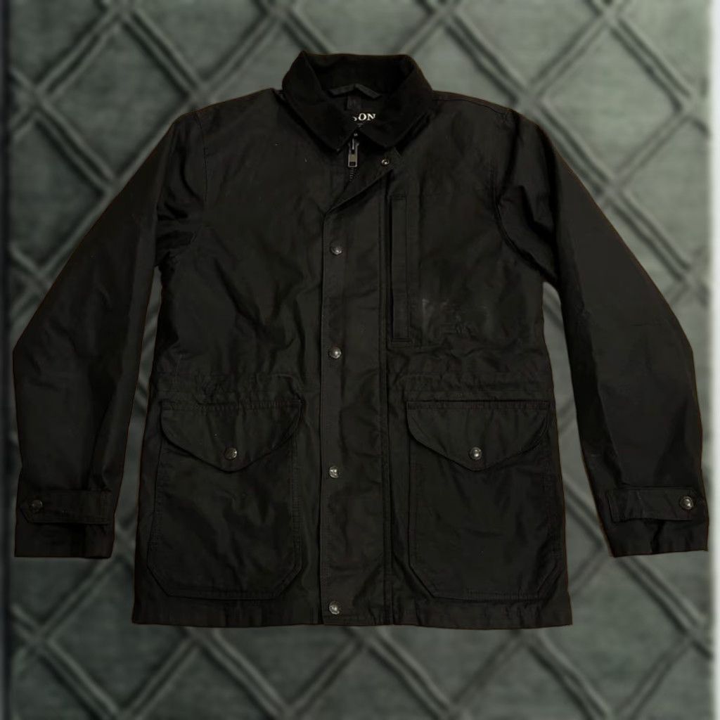 Filson VINTAGE Filson Coat Overcoat Men XS Black Cover Cloth Mile Market Waxed Lightweight Coat Jacket Size US XS / EU 42 / 0 - 1 Thumbnail