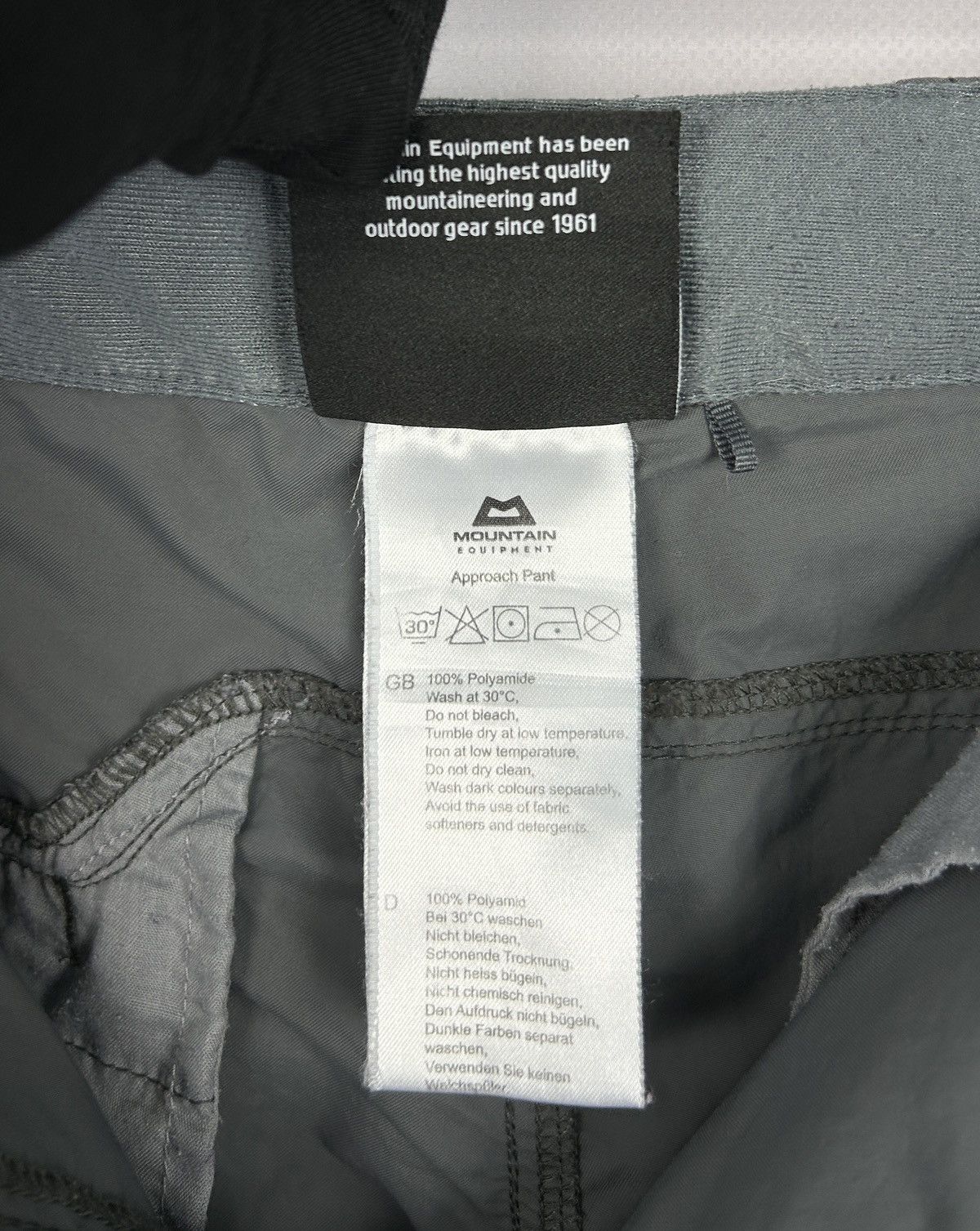 Mountain Equipment × Mountain Equipment Company Mountain Equipment Nylon Outdoor Hiking Pants Grey W32 Size US 32 / EU 48 - 9 Thumbnail