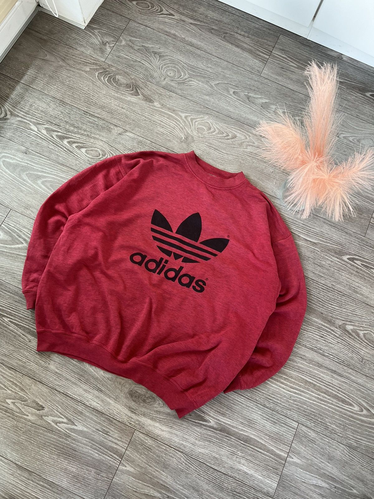 Adidas ‼️Vintage Rare Adidas Oversize Big Logo Crewneck Sweatshirt‼️ Size US L / EU 52-54 / 3 - 6 Thumbnail