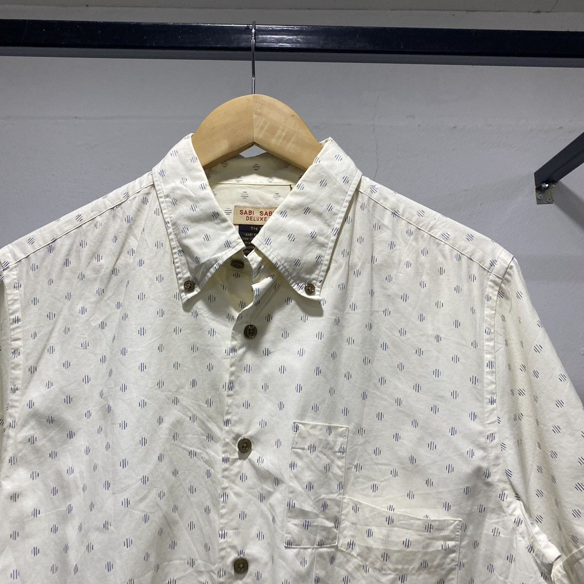 Japanese Brand × Vintage Sabi Sabi Deluxe Utility Pocket Polkadot Shirt Ss Size US M / EU 48-50 / 2 - 4 Thumbnail