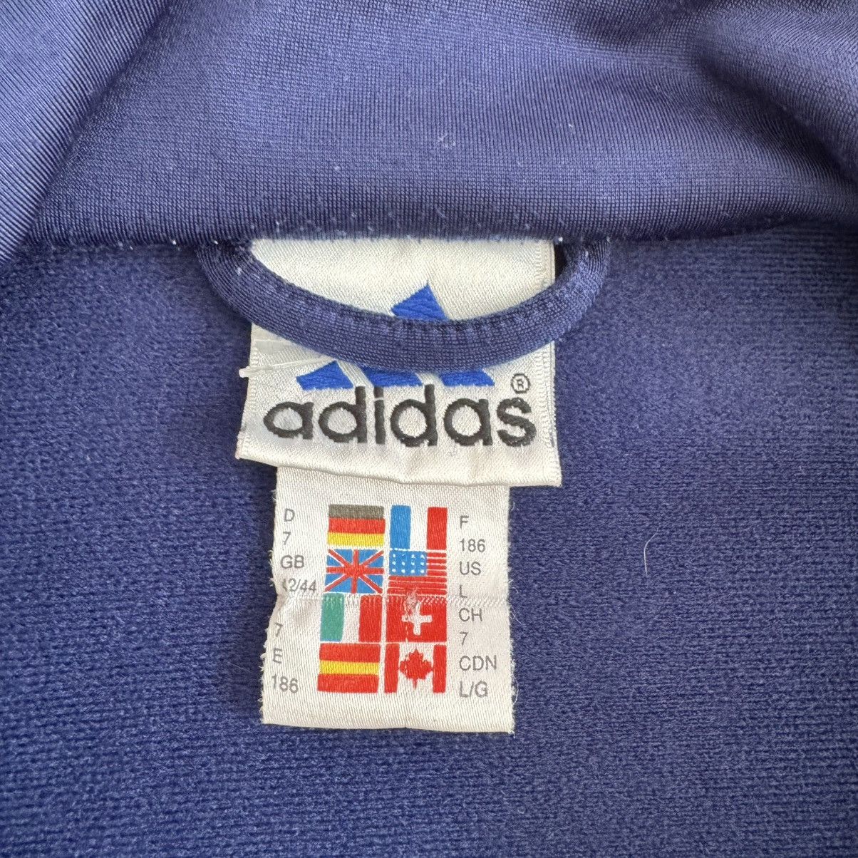 Adidas 90s Adidas Vintage Retro Zip Track Jacket Size US L / EU 52-54 / 3 - 10 Thumbnail