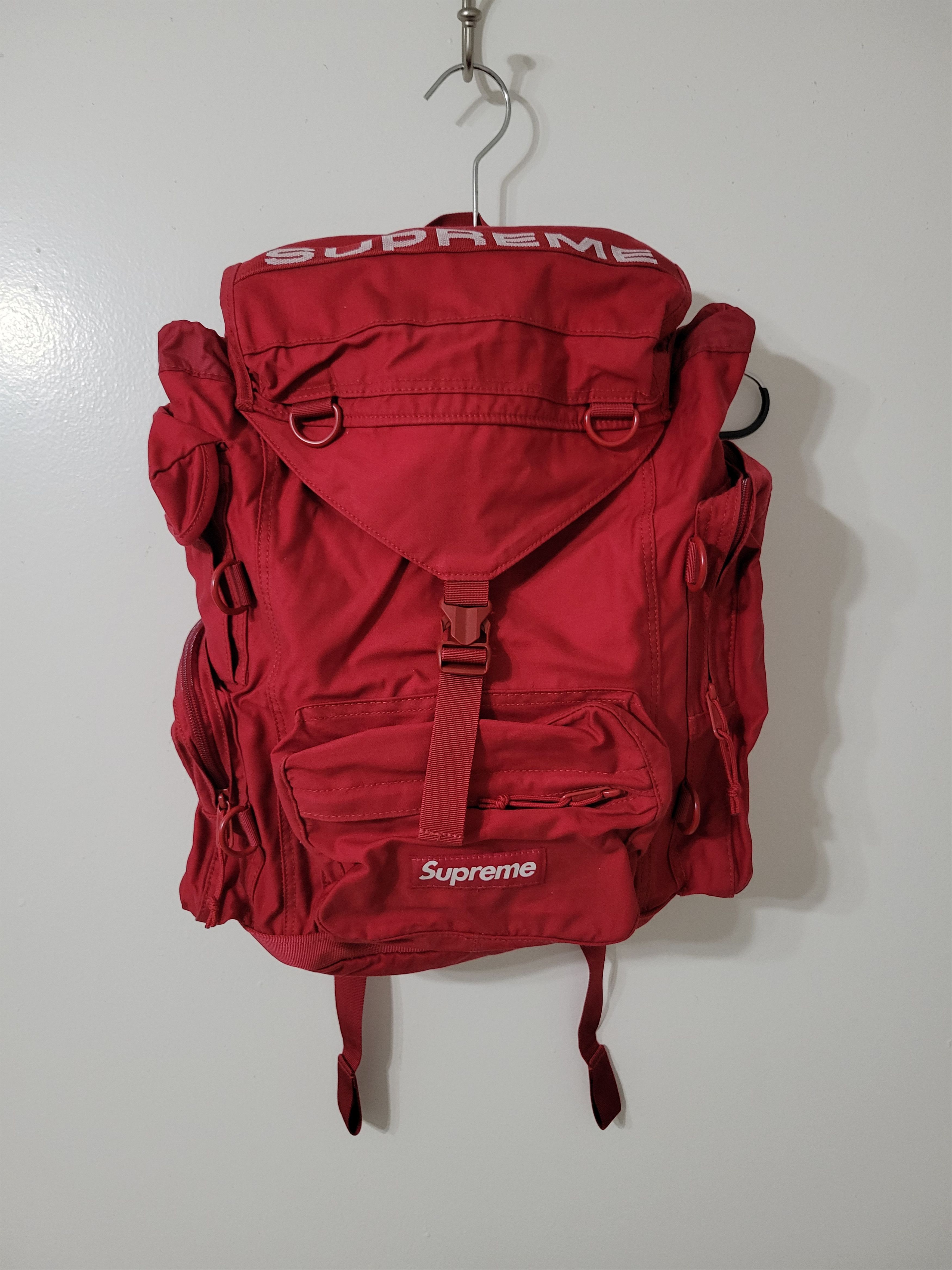 Supreme SS23 Field backpack red | Grailed