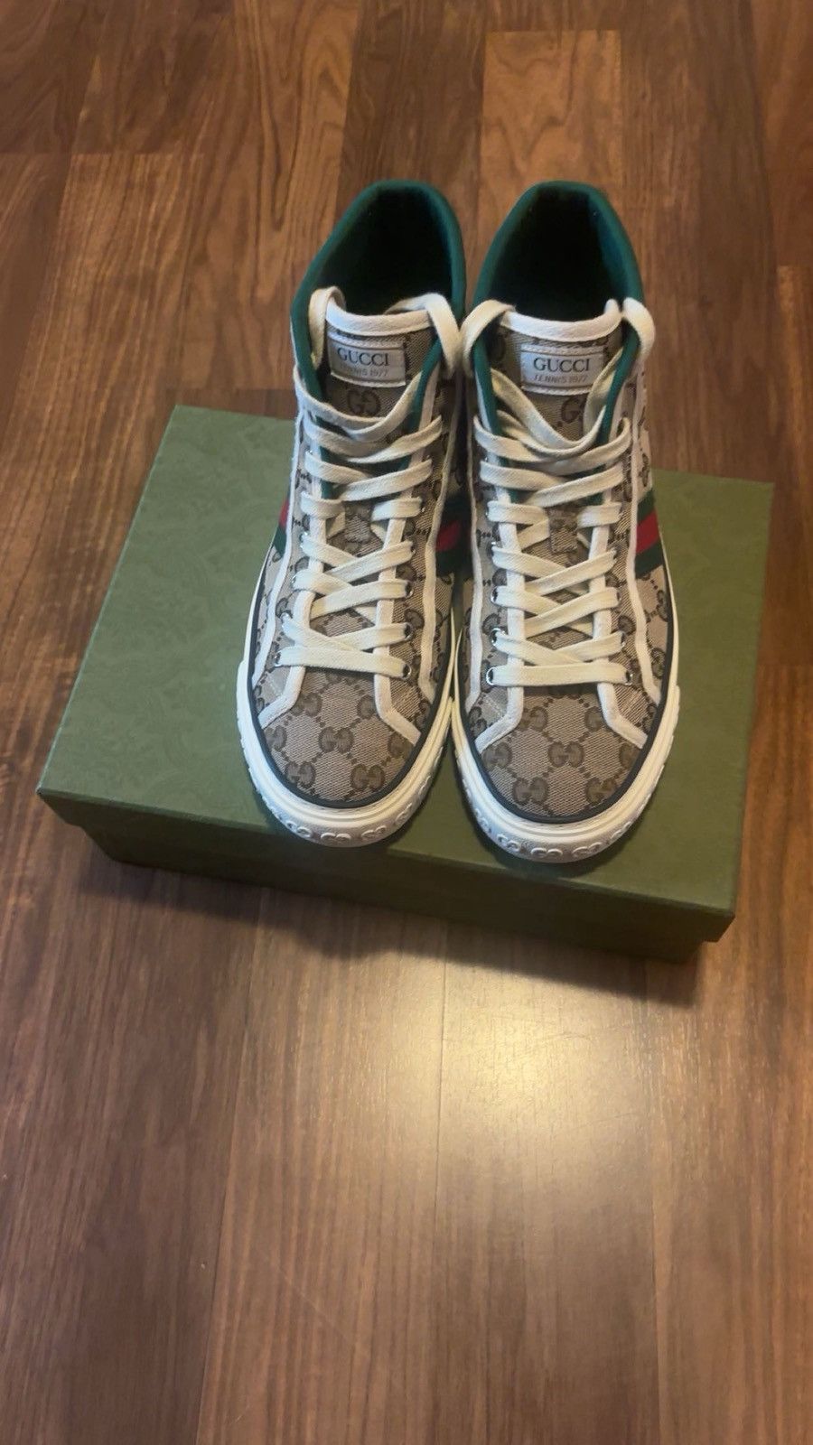 Gucci Gucci Tennis 1977 High Top GG Women 39 Size US 9 / IT 39 - 3 Thumbnail