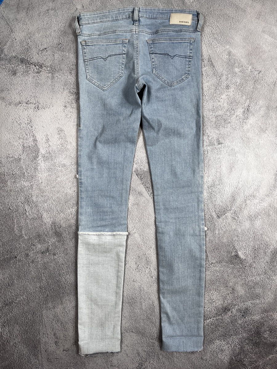Other VintageY2K Diesel faded low rise skinny patchwork jeans 27 Size 27" / US 4 / IT 40 - 6 Thumbnail
