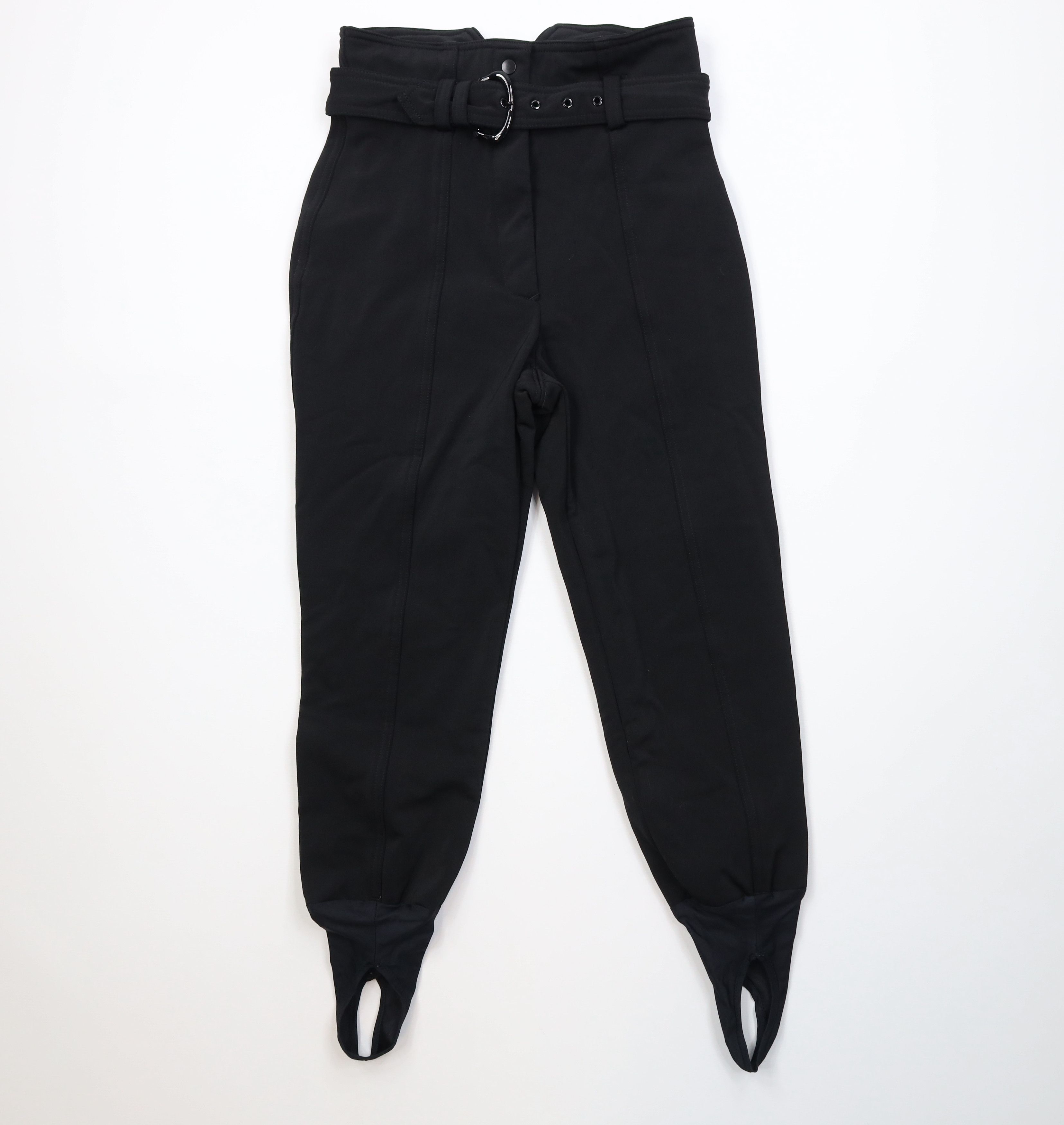 Vintage Vintage 70s 80s Streetwear Stirrup Ski Skiing Pants Black Size 30" / US 8 / IT 44 - 1 Thumbnail