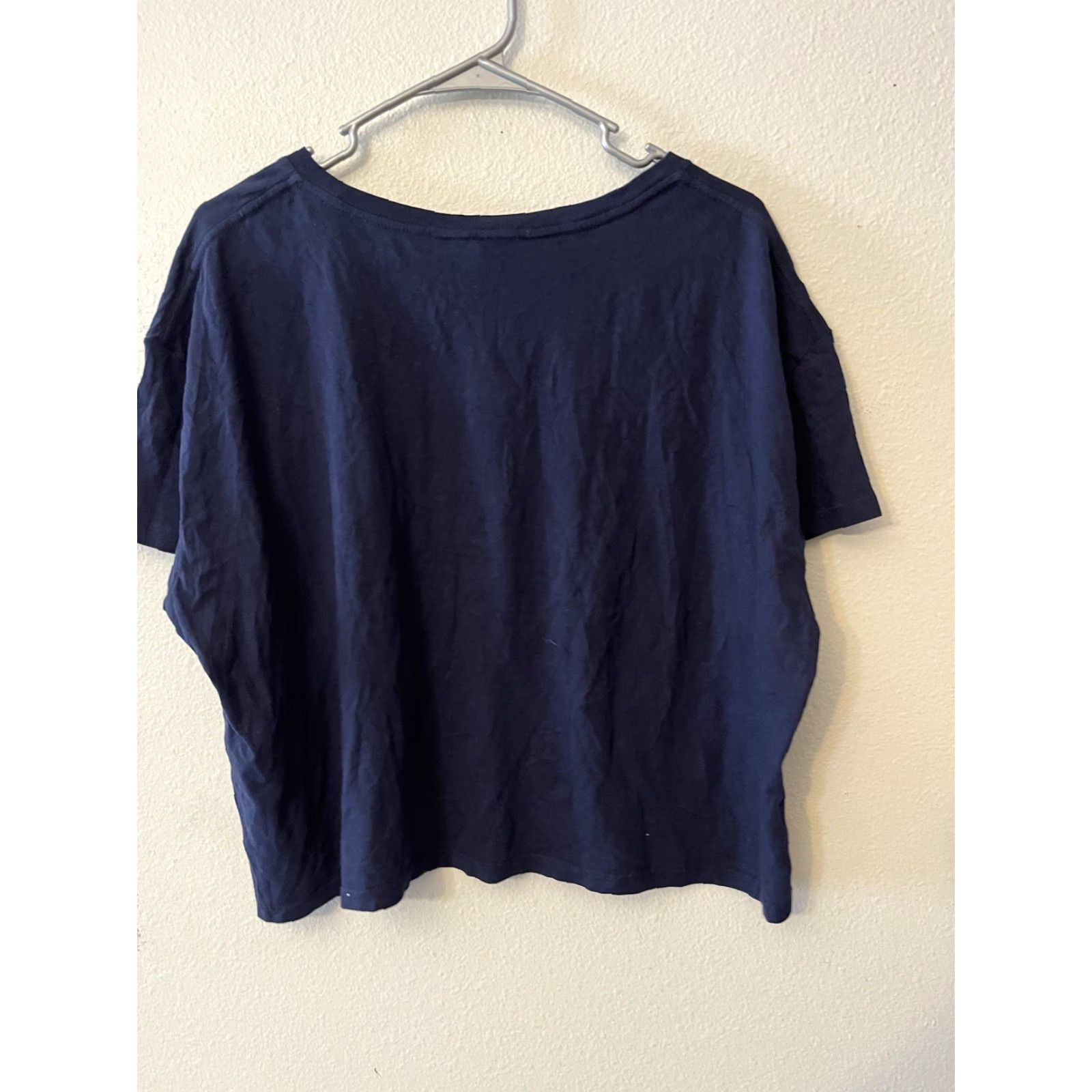 French Connection French Connection Women WINK Crop Graphic T-Shirt Dutch Blue L Shirt Size L / US 10 / IT 46 - 3 Thumbnail