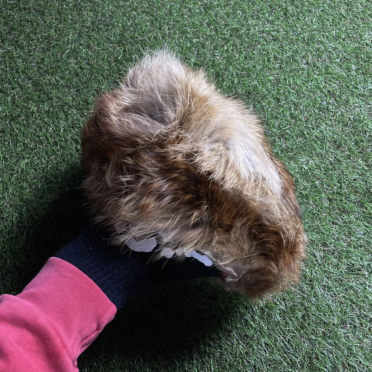 Vintage Vintage Y2K Fuzzy Mohair Beanie Tan Brown Oversized Faded OS Size ONE SIZE - 1 Thumbnail