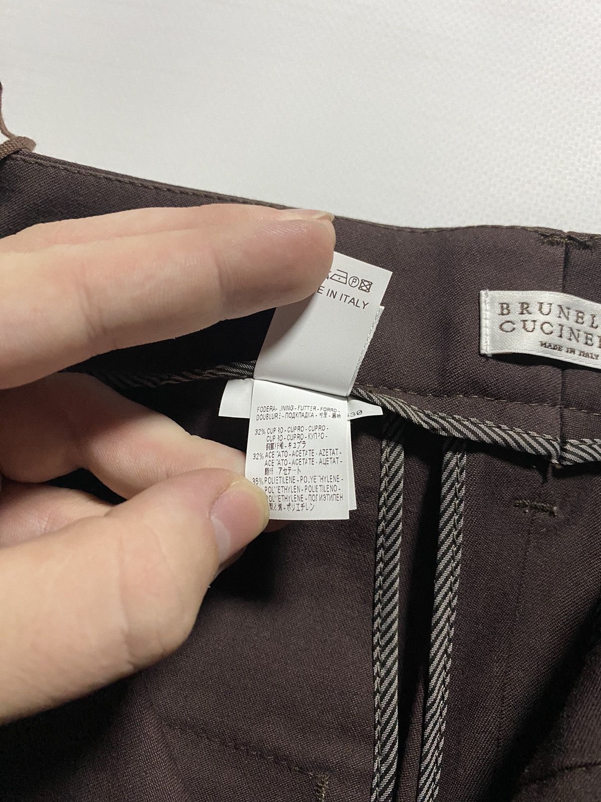 Brunello Cucinelli Brunello Cucinelli Designer brown y2k italy pants Size 26" / US 2 / IT 38 - 6 Thumbnail