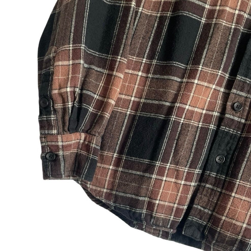 Pacsun PacSun Mens Brown & Black Plaid Button Down Shirt Size US M / EU 48-50 / 2 - 3 Thumbnail