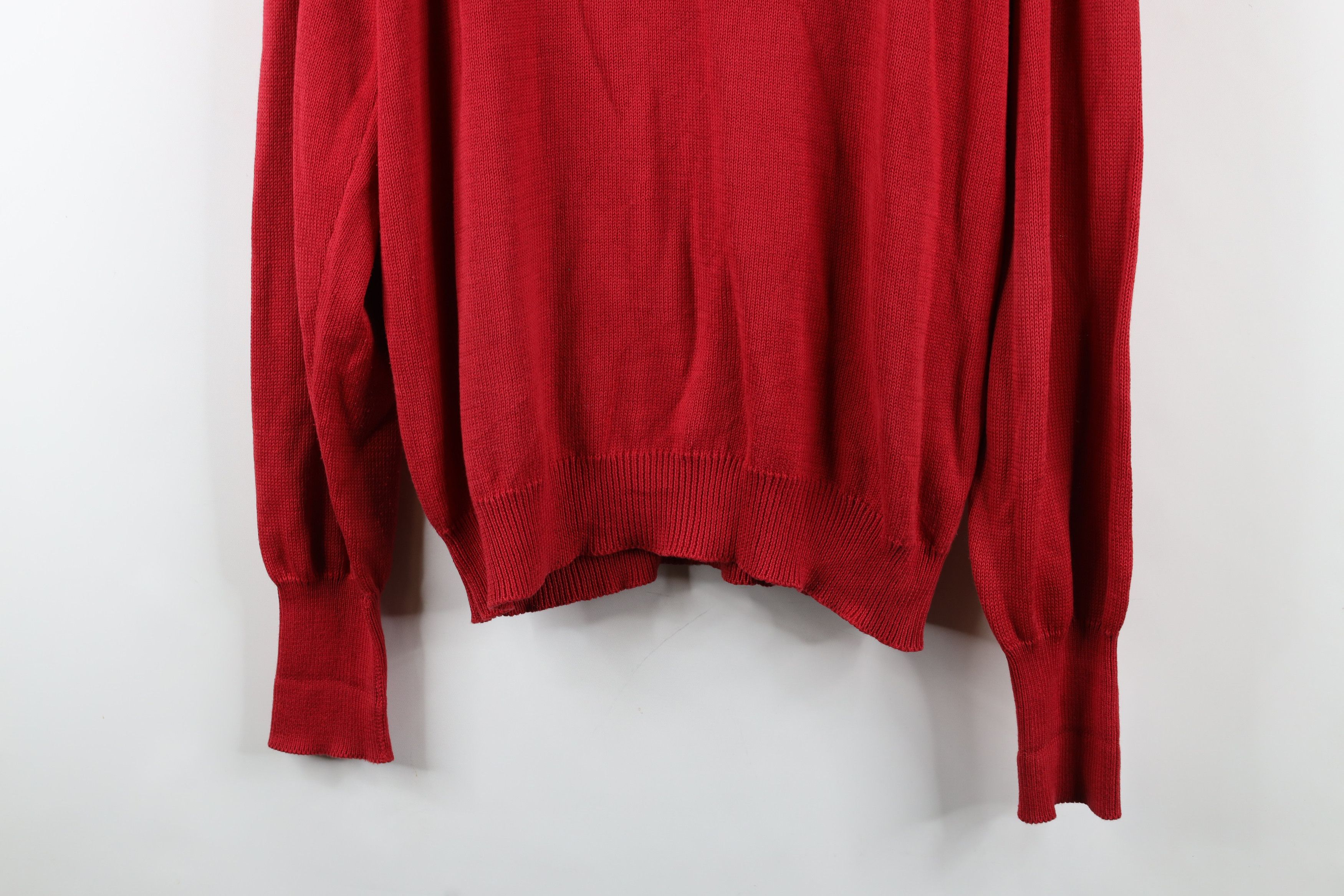 L.L. Bean × Vintage Vintage 90s LL Bean Lightweight V-Neck Sweater Silk Blend Size US L / EU 52-54 / 3 - 11 Thumbnail