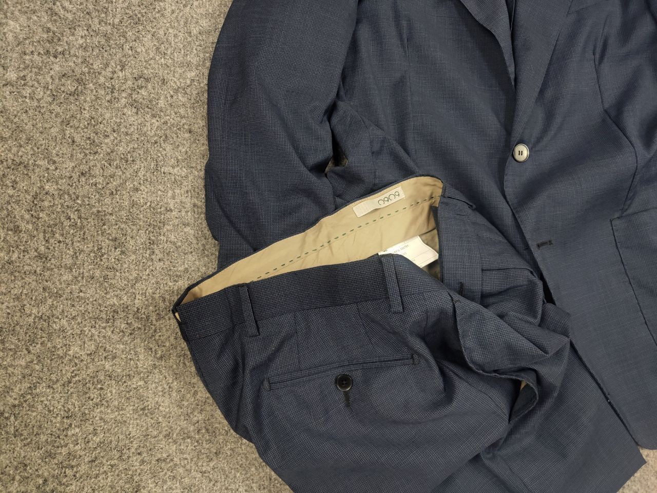 Other 0909 Fatto in Italy Design Classic Suit Blazer Jacket Pants Size 48R - 5 Thumbnail