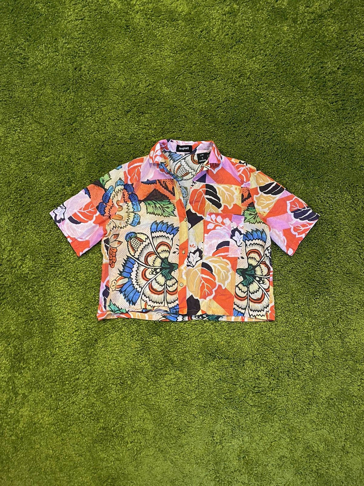 Desigual avant garde Hawaiian coloured shirt