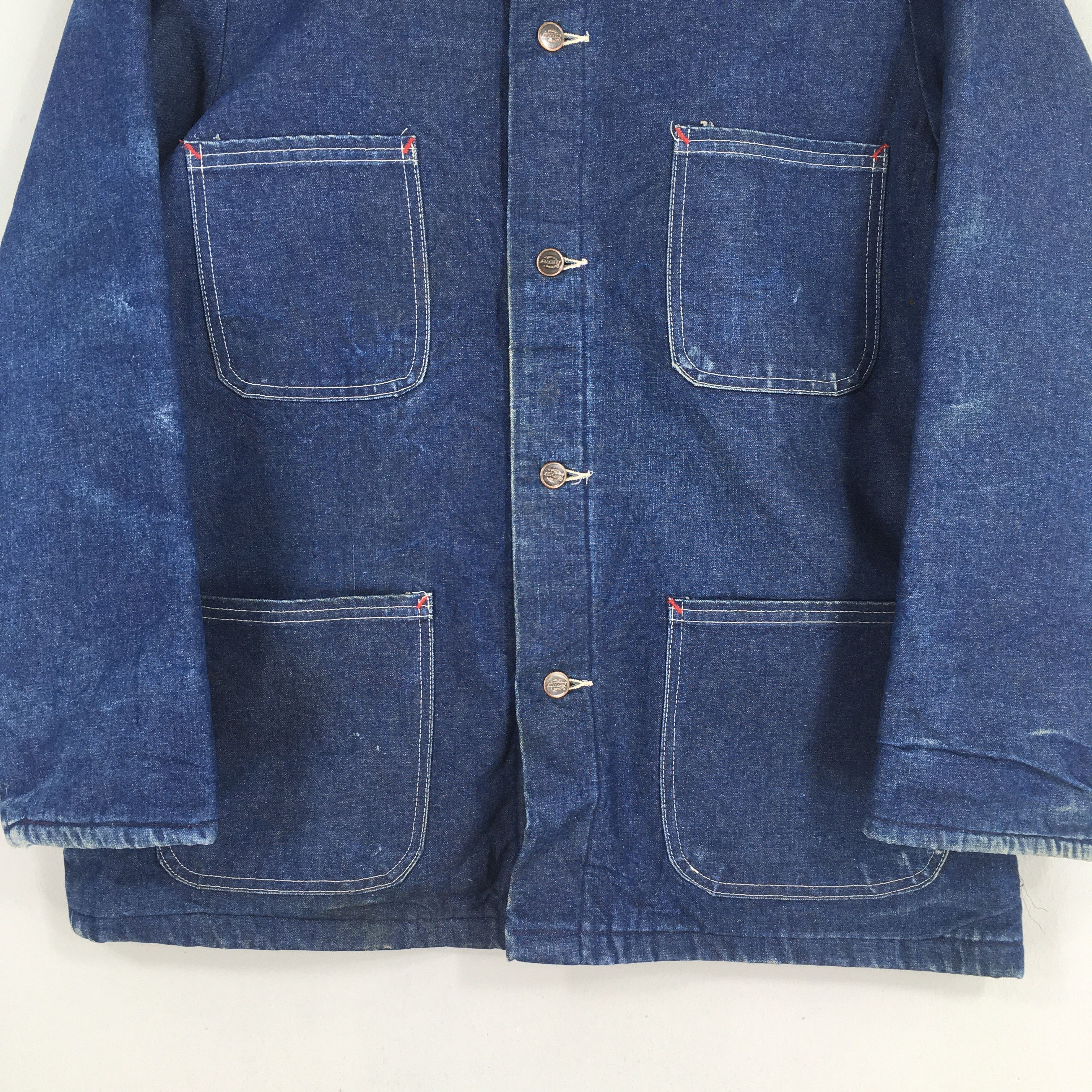 Dickies Vintage 1990's Dickies Blanket Blue Denim Jacket Large Size US L / EU 52-54 / 3 - 3 Thumbnail