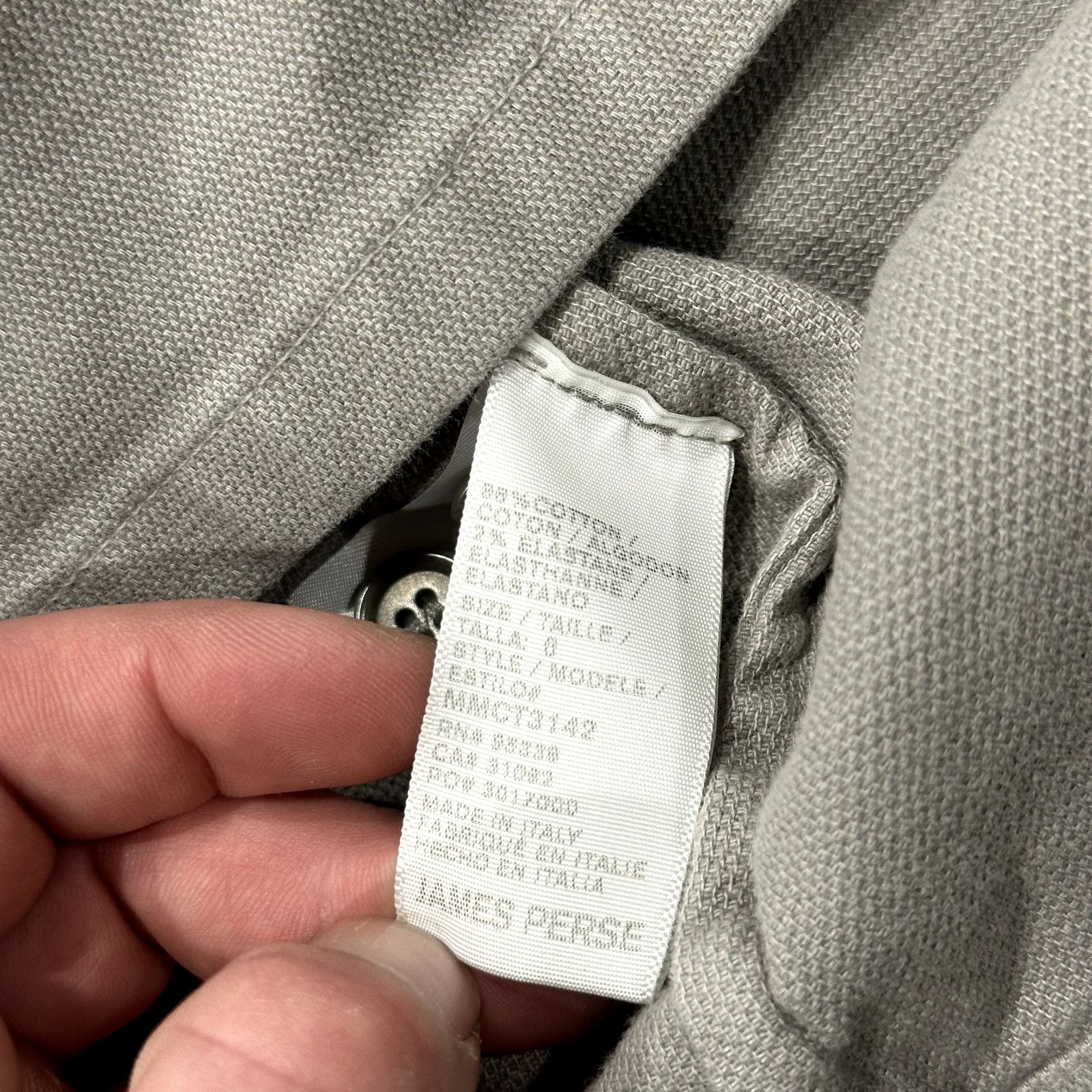 James Perse James Perse Cargo Utility Shirt 0/XS Gray Button Down Italy Size US XS / EU 42 / 0 - 9 Thumbnail