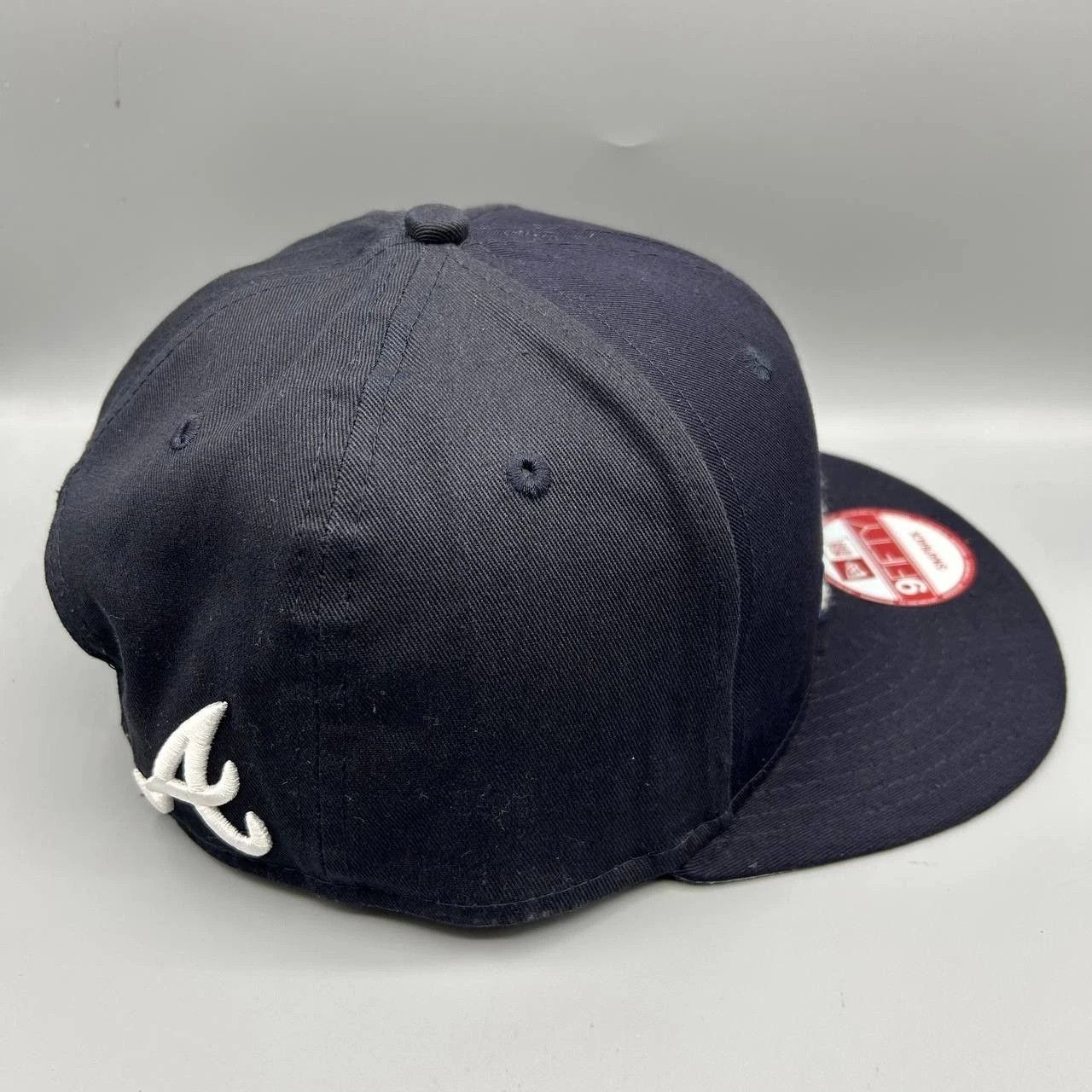New Era Atlanta Braves Hat Men Black MLB Snap Back Cap Cotton Size ONE SIZE - 6 Thumbnail