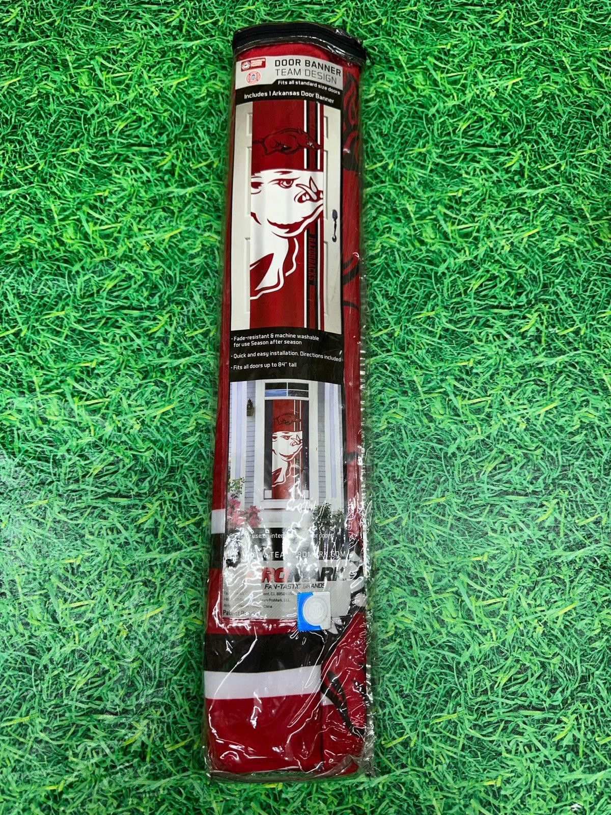 NCAA Arkansas Razorbacks Door Banner NCAA Size ONE SIZE - 1 Thumbnail