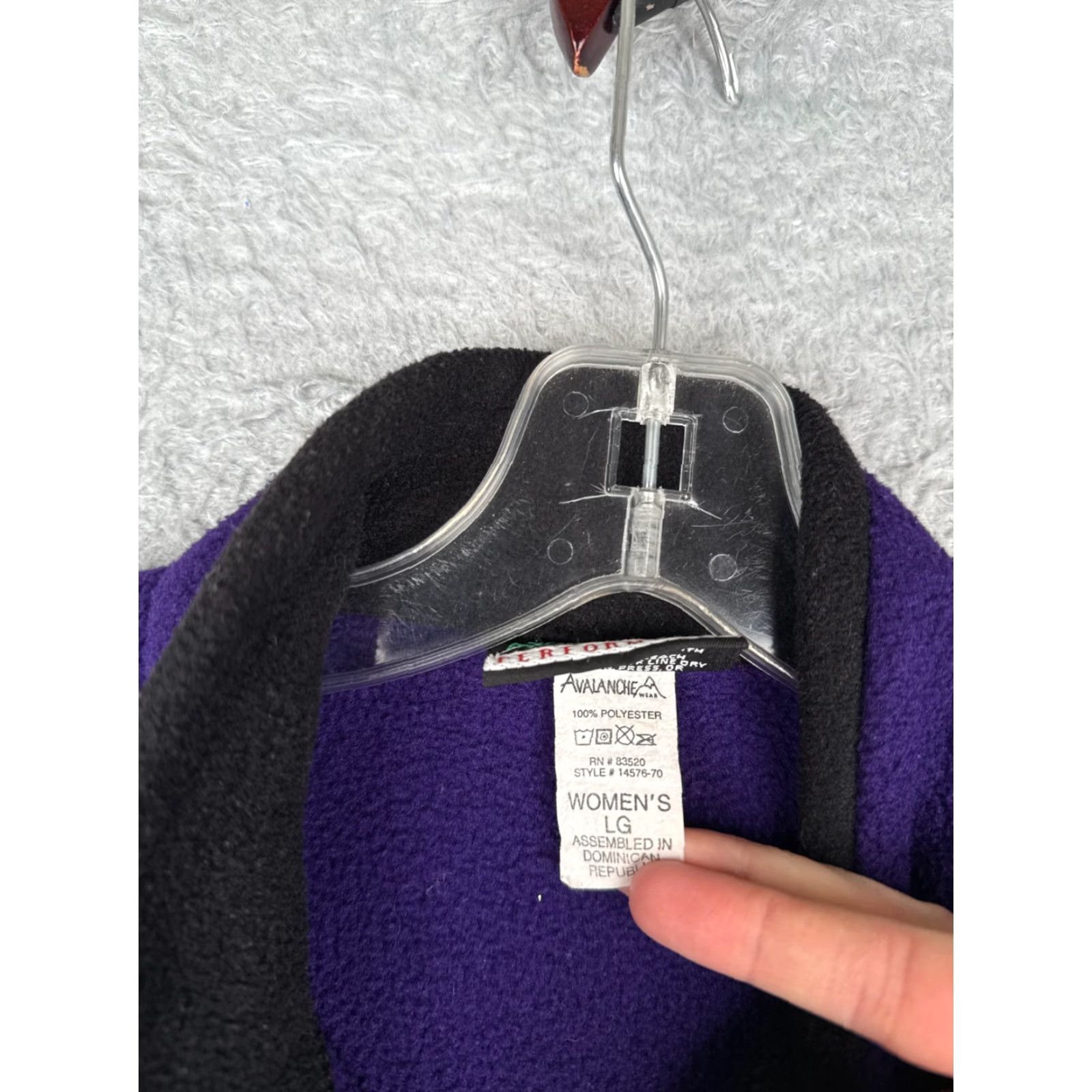 Avalanche Avalanche Vest Womens Medium Fleece Purple Full Zip Mock Neck Size M / US 6-8 / IT 42-44 - 7 Thumbnail