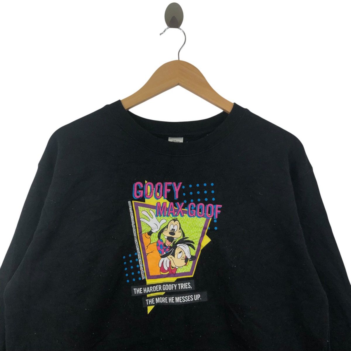 Disney Vintage DISNEY GOOFY Max Goof Cartoon Sweatshirt Size US XL / EU 56 / 4 - 3 Thumbnail