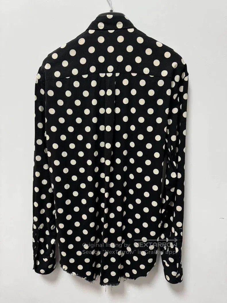 Saint Laurent Paris Saint Laurent Polka Dot Fringe Shirt. Size US XL / EU 56 / 4 - 2 Thumbnail