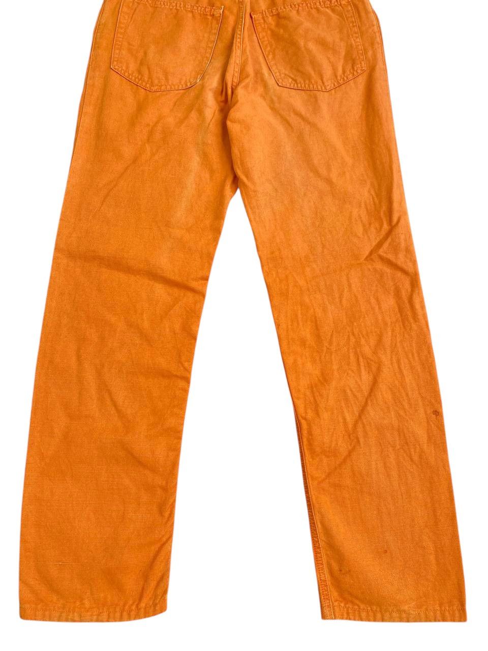 Loro Piana 2000's Lora Piana Faded Orange Denim Pants Size US 30 / EU 46 - 10 Thumbnail