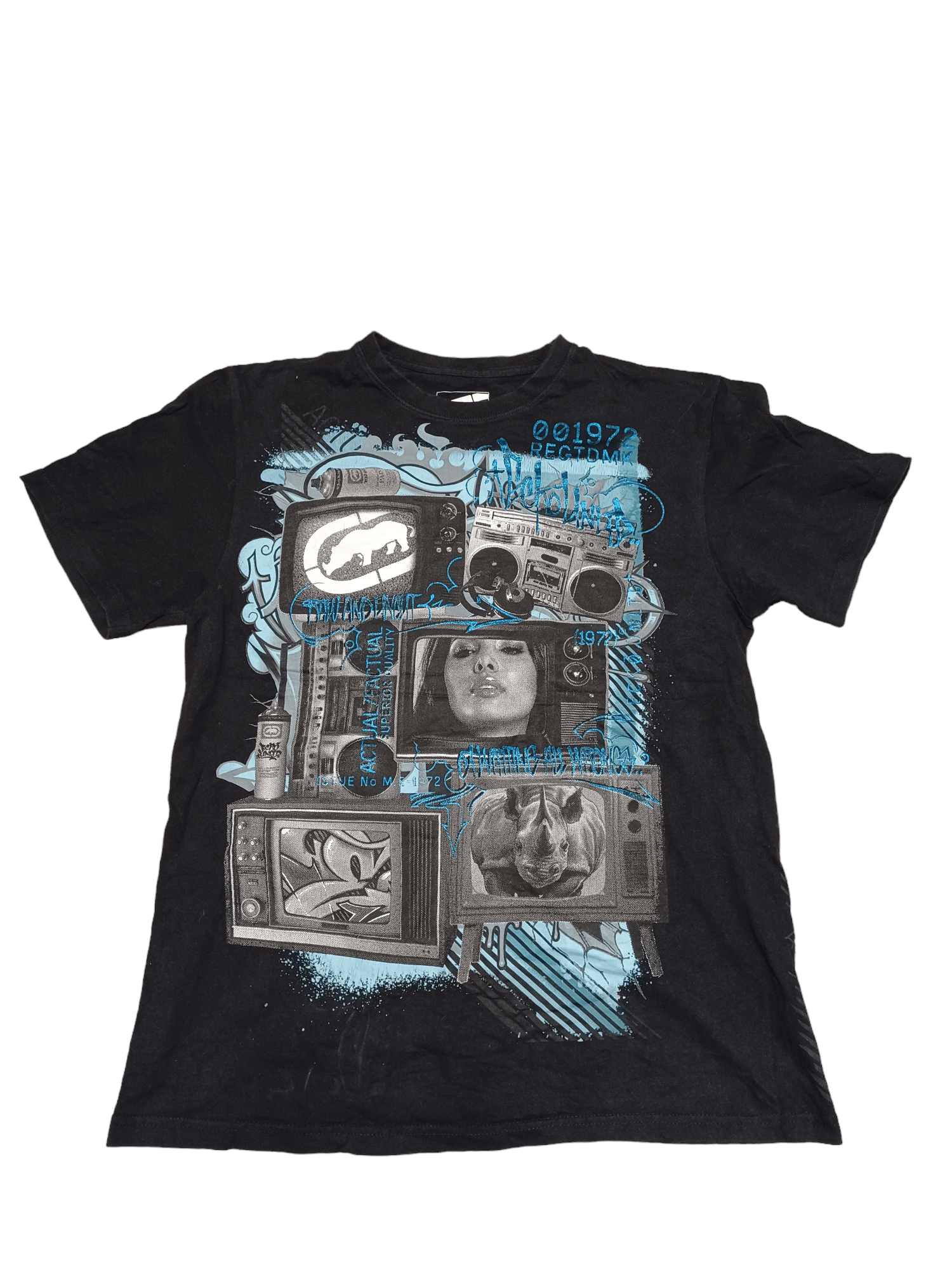 Ecko Unltd. ECKO UNLIMITED FANTASTIC SK8 Y2K DRILL BIGLOGO TEE Size US L / EU 52-54 / 3 - 1 Thumbnail