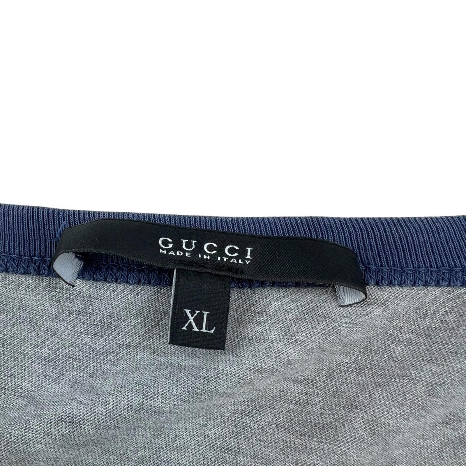 Gucci Gucci Crest Print Grey T Shirt Size US M / EU 48-50 / 2 - 5 Thumbnail