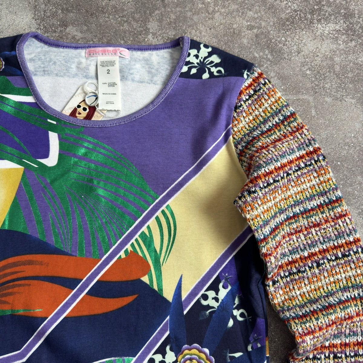 Custo Barcelona Custo Barcelona Long Sleeve Top (Jean Paul Gaultier style) Size M / US 6-8 / IT 42-44 - 5 Thumbnail