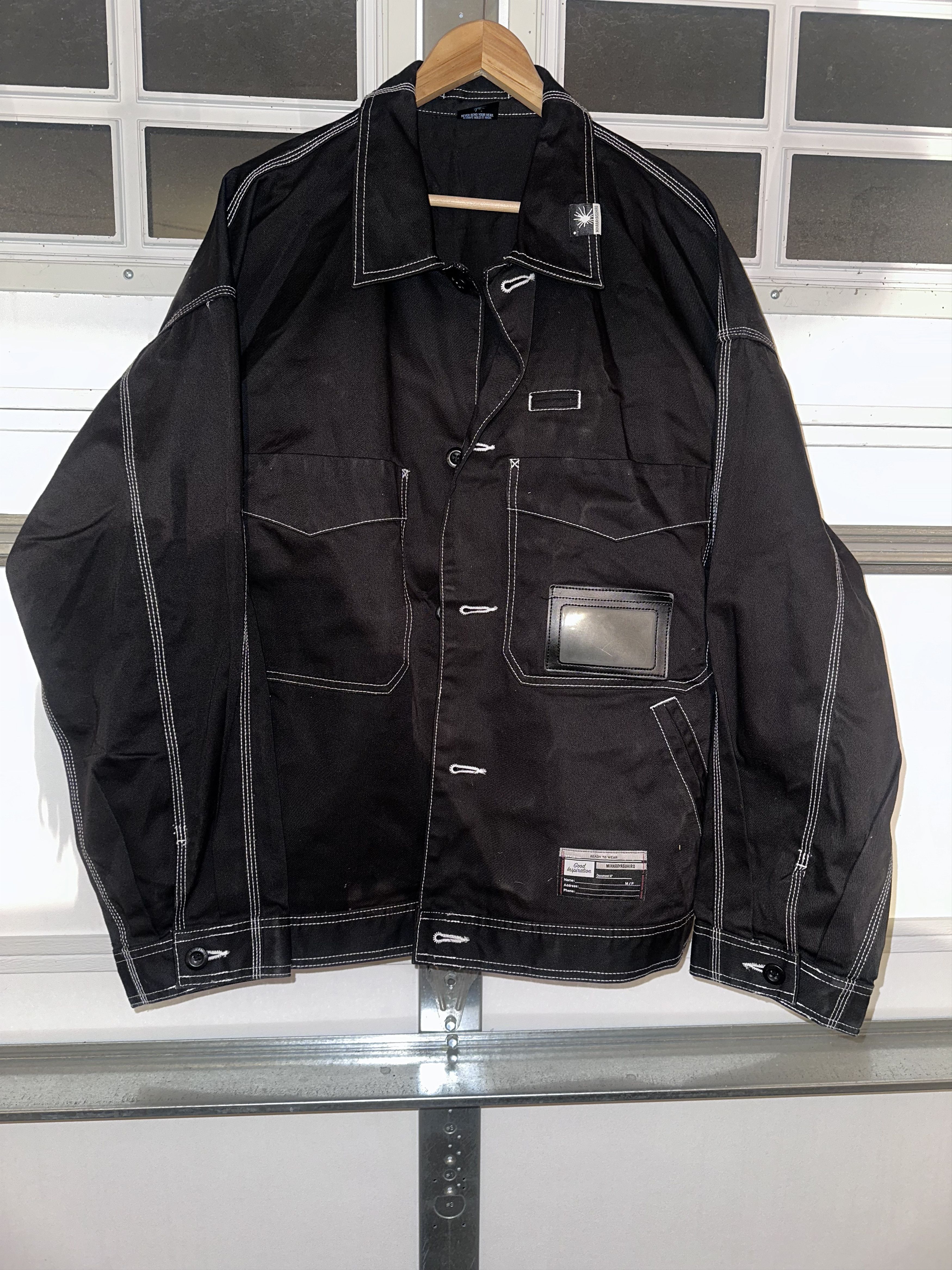 Maison MIHARA YASUHIRO Black Chore Jacket Size US XL / EU 56 / 4 - 2 Thumbnail