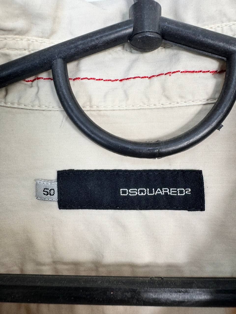 Dsquared2 DSQUARED2 Beige Military Style Button Up Shirt Size 50 Size US M / EU 48-50 / 2 - 2 Thumbnail